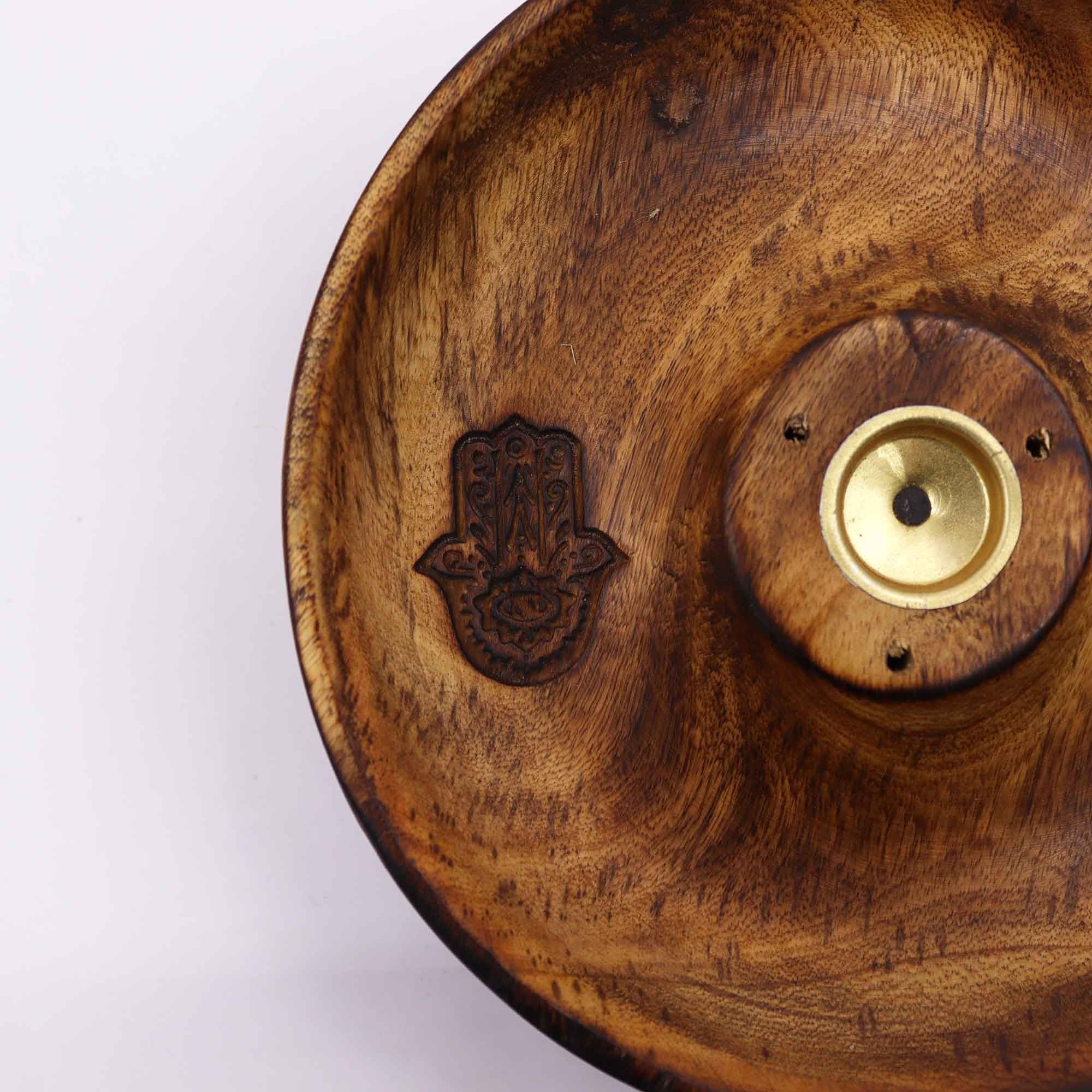 Soporte de Incienso en Disco para Conos y Varitas Hamsa