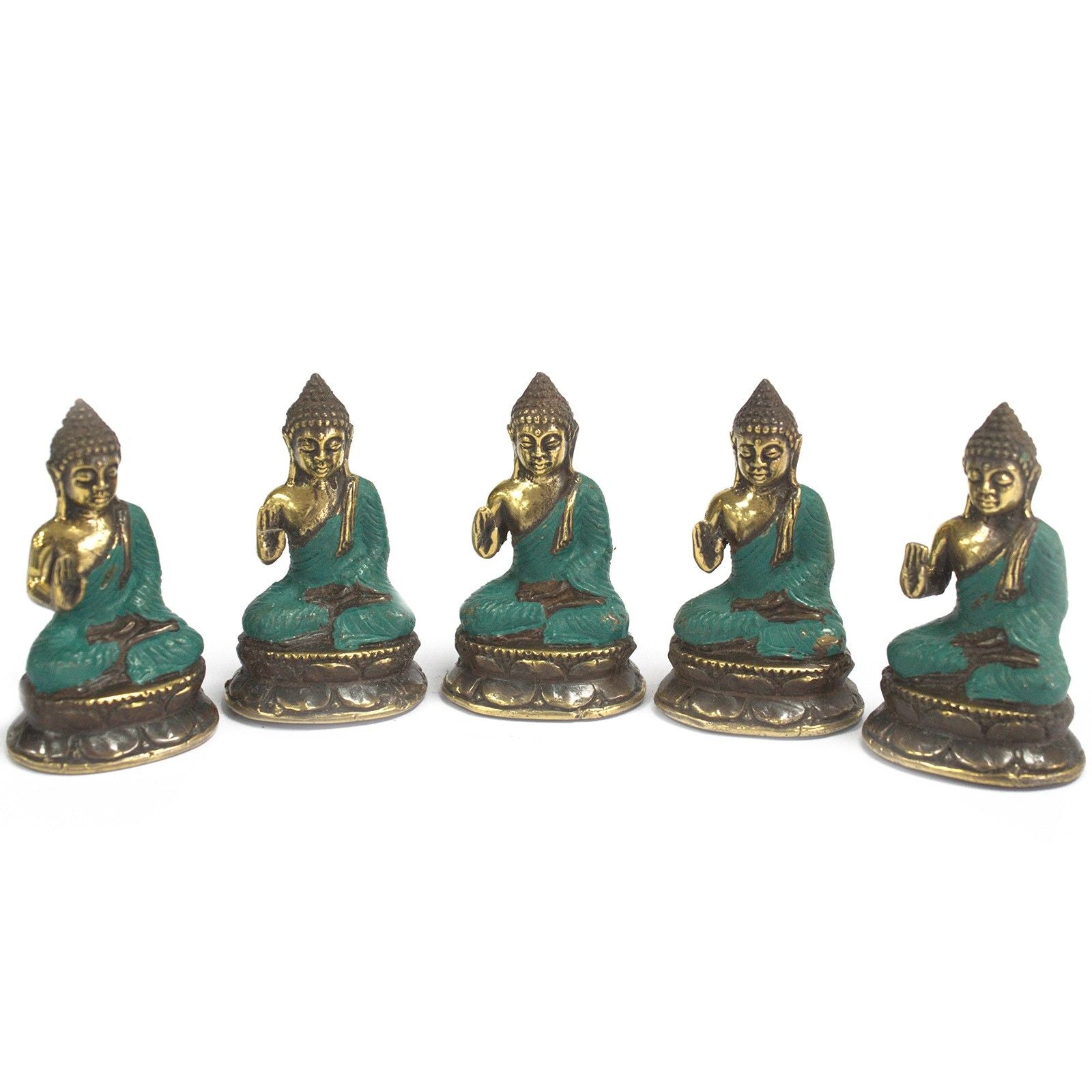 Mini Buda Sentado com a Mão Levantada