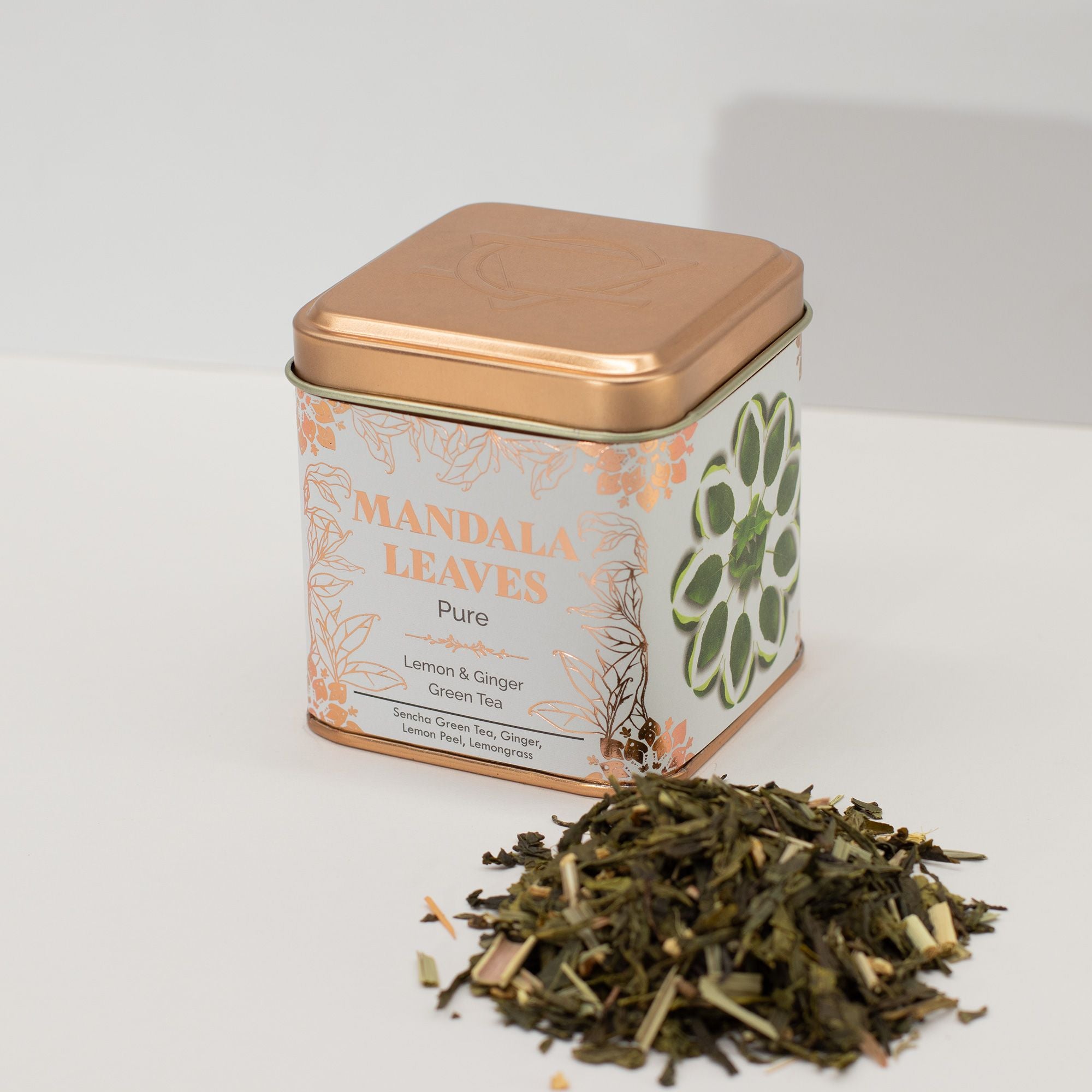 Chá Verde Clássico Biológico com Limão e Gengibre – Lata 50g