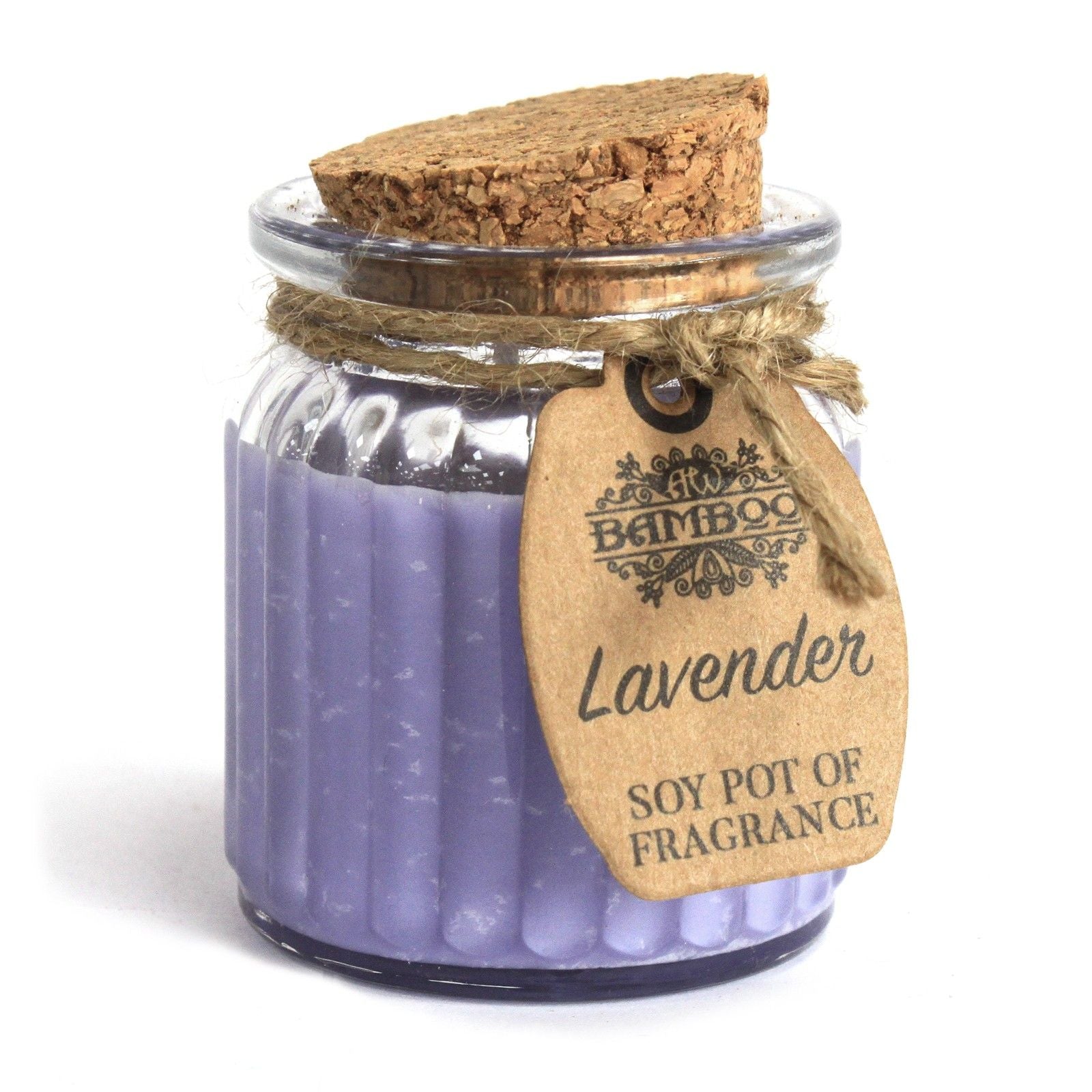 Soy Wax Candle in Lavender Jar