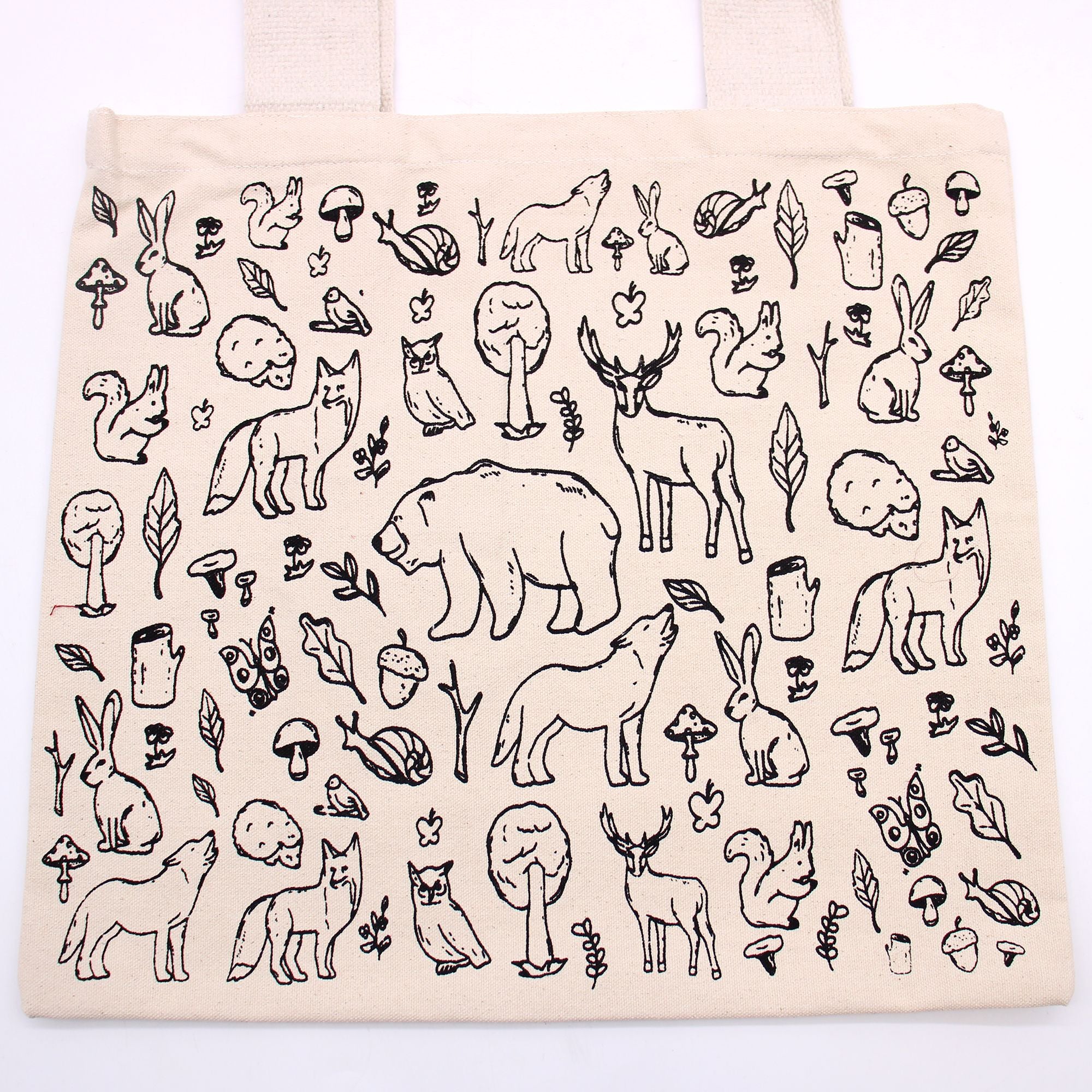 Bolsa de Algodão Grande - Vida Selvagem