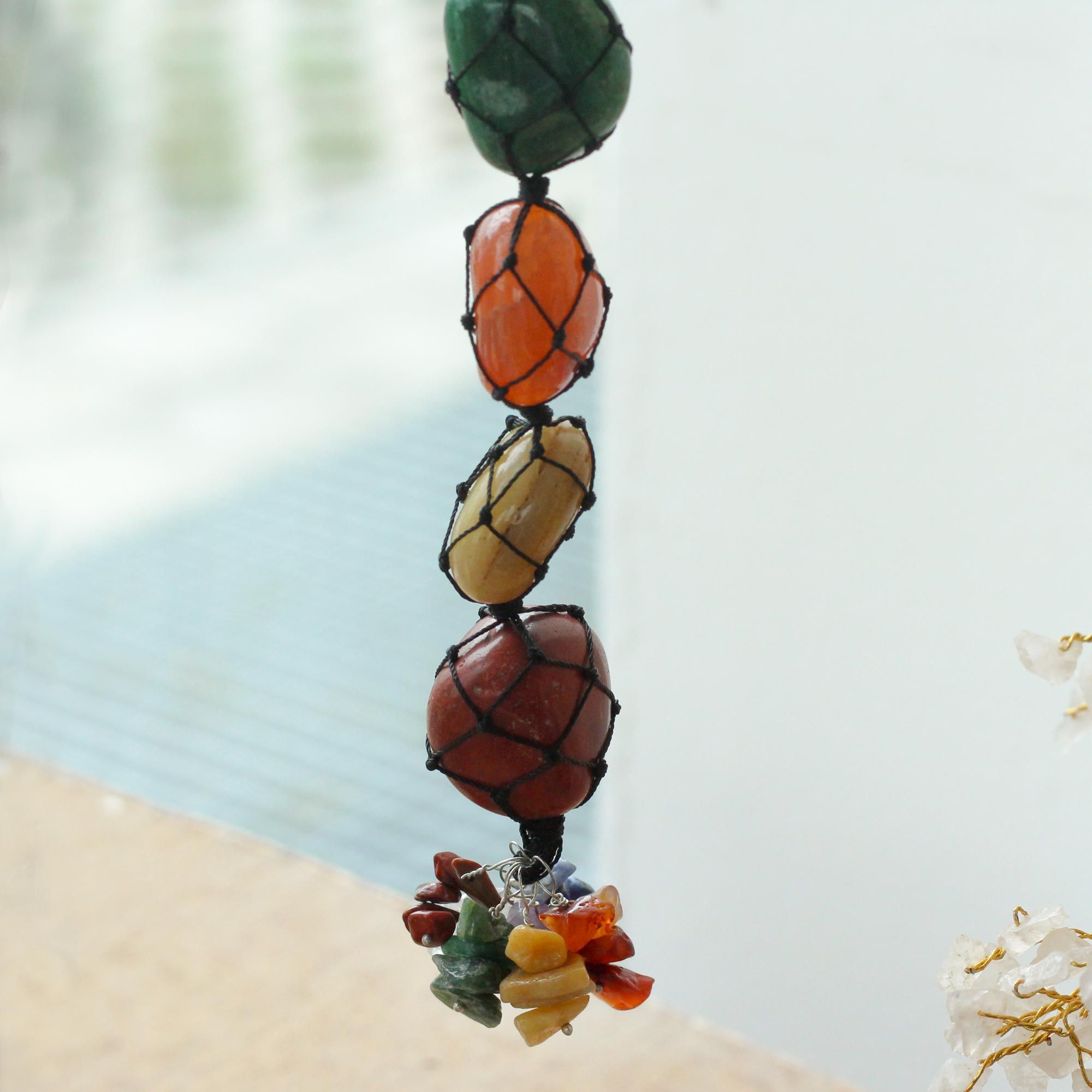 Colgante de Piedra Chakra Siete Chakras