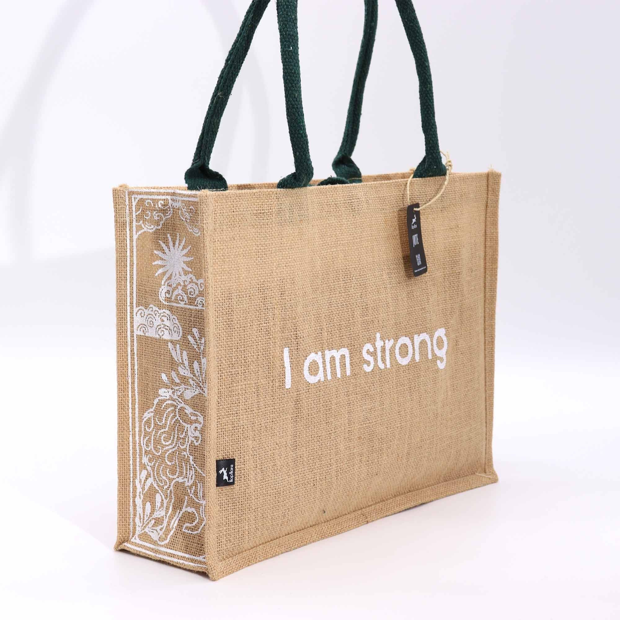 Bolsa Grande de Juta Hop Hare - Sou Forte