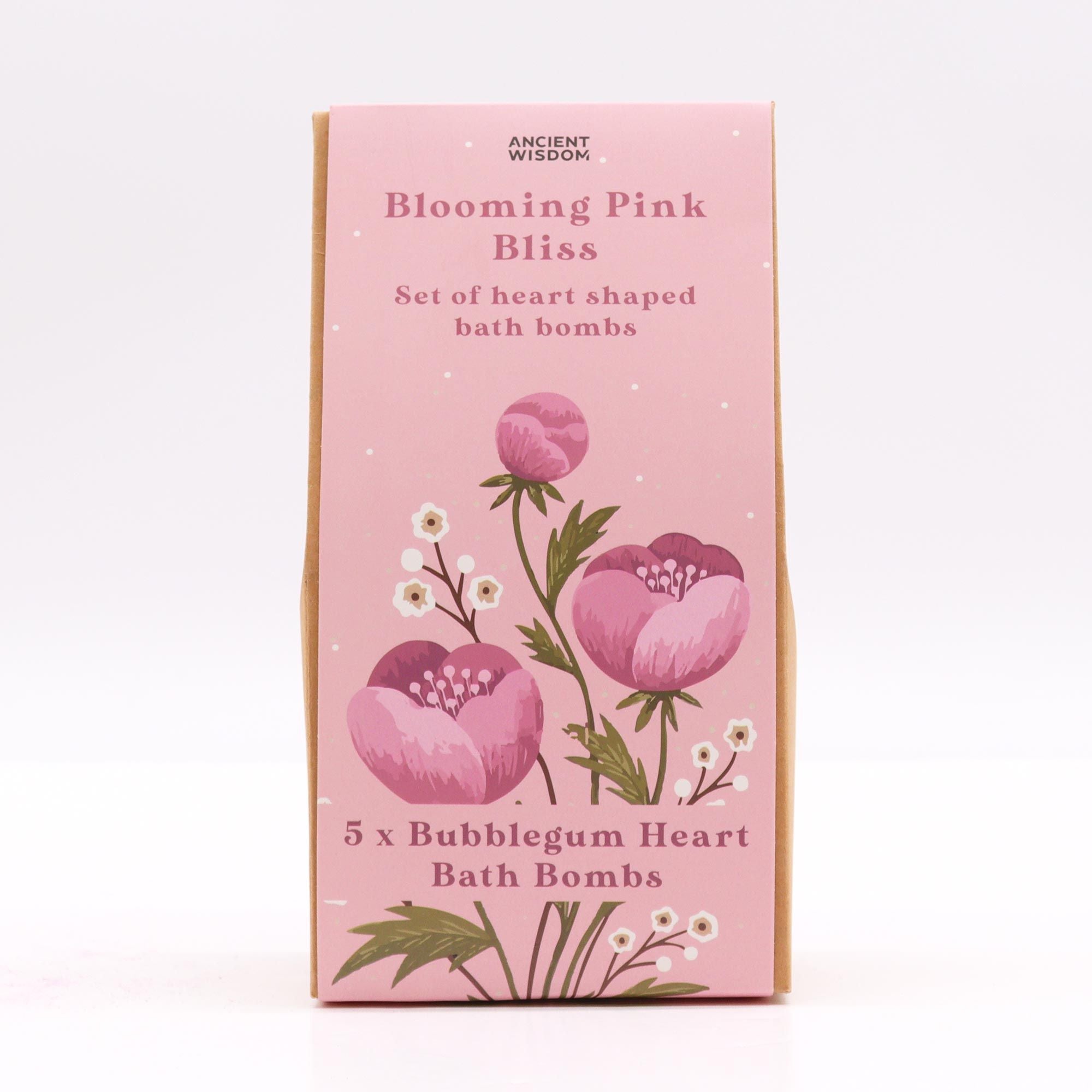 Kit de Bombas de Banho em Coração - Felicidade Rosa Florescente