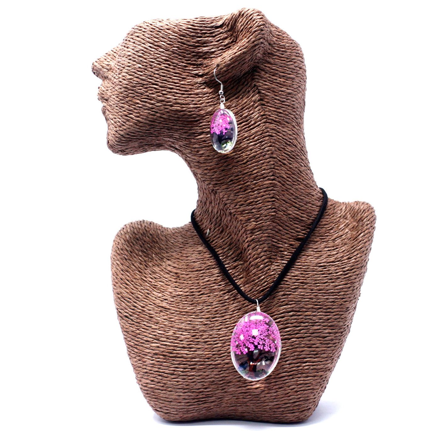 Flores Prensadas - Árvore da Vida - Rosa Brilhante
