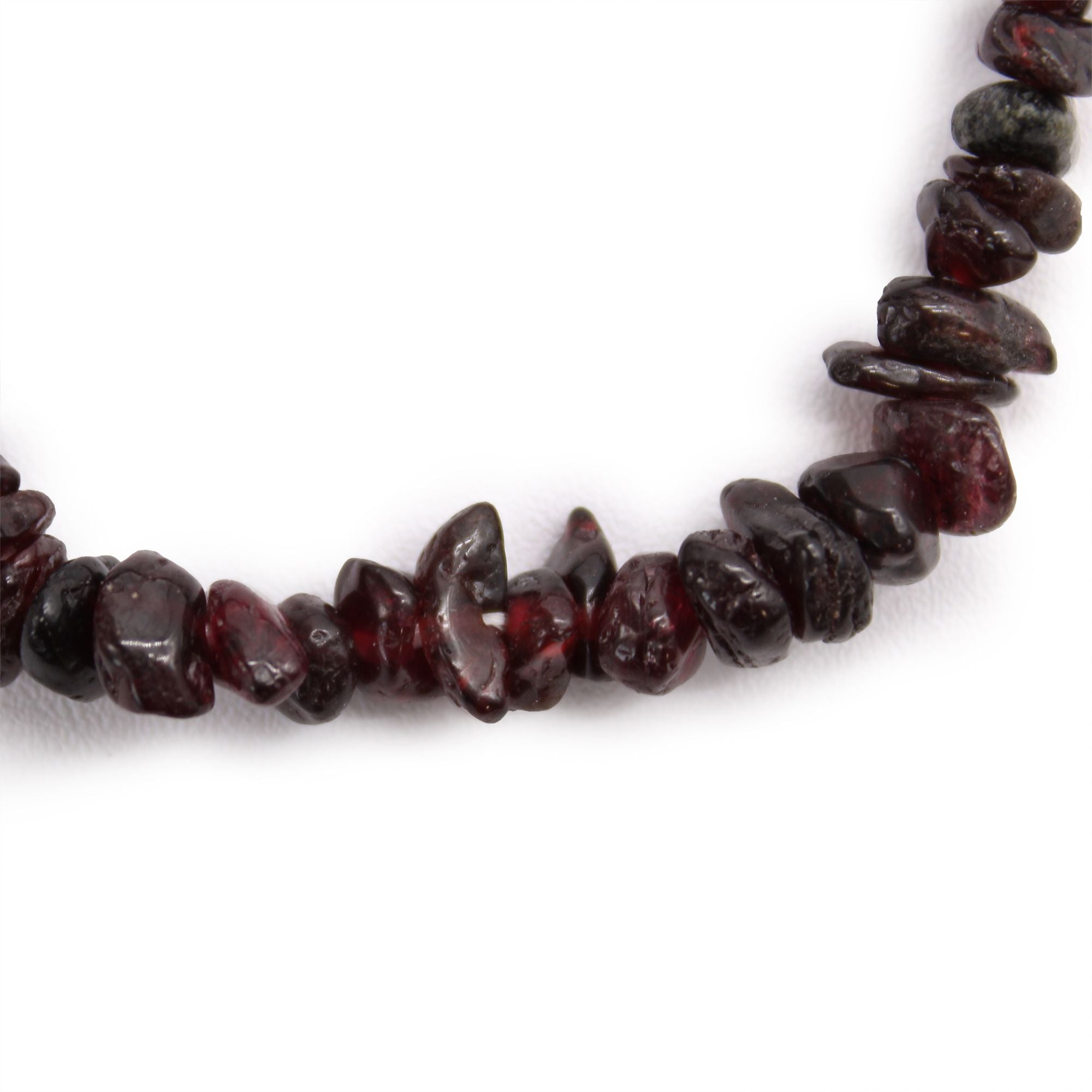 Bracelet in Natural Stone Fragments - Garnet