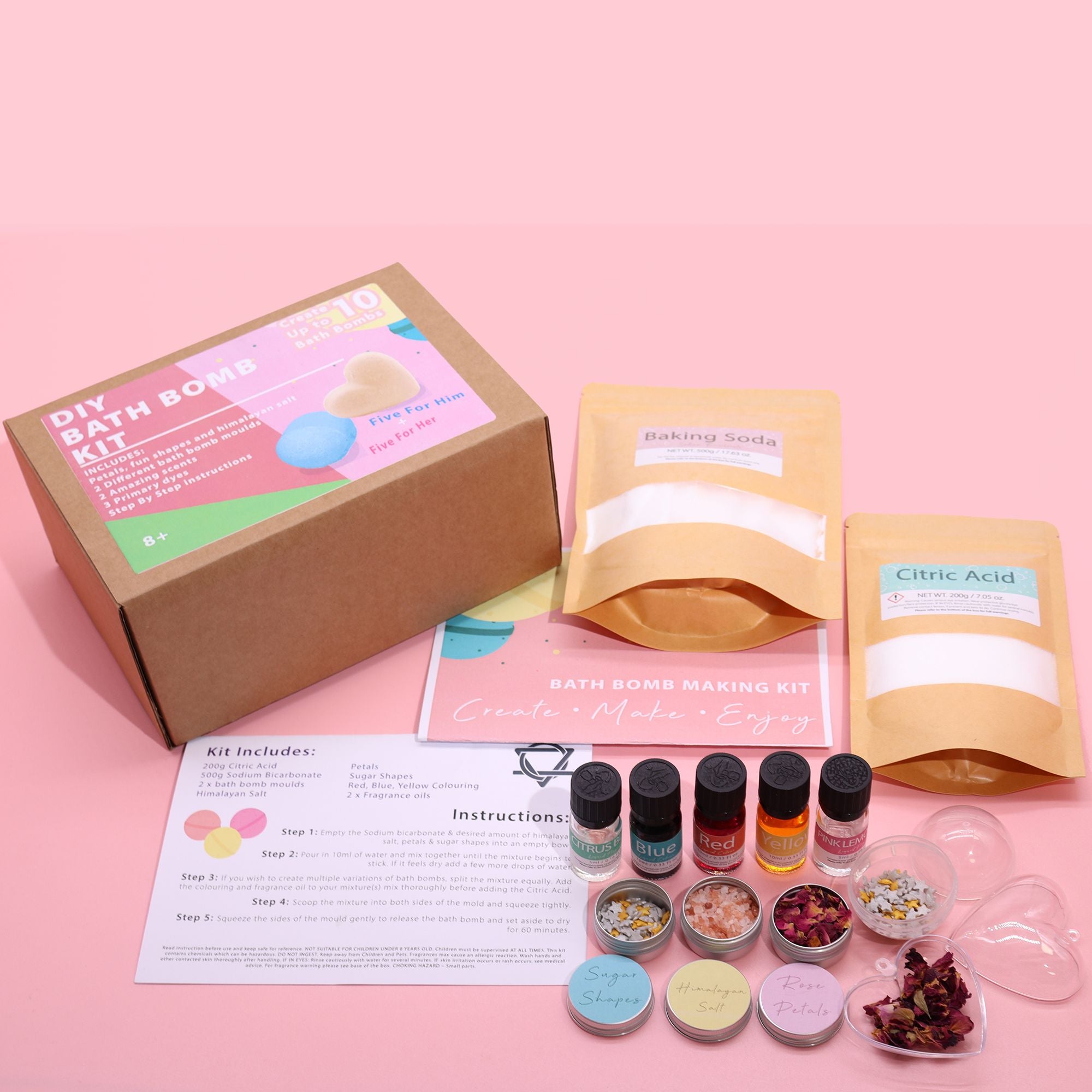 Kit de Bombas de Banho - Liga e Cetim