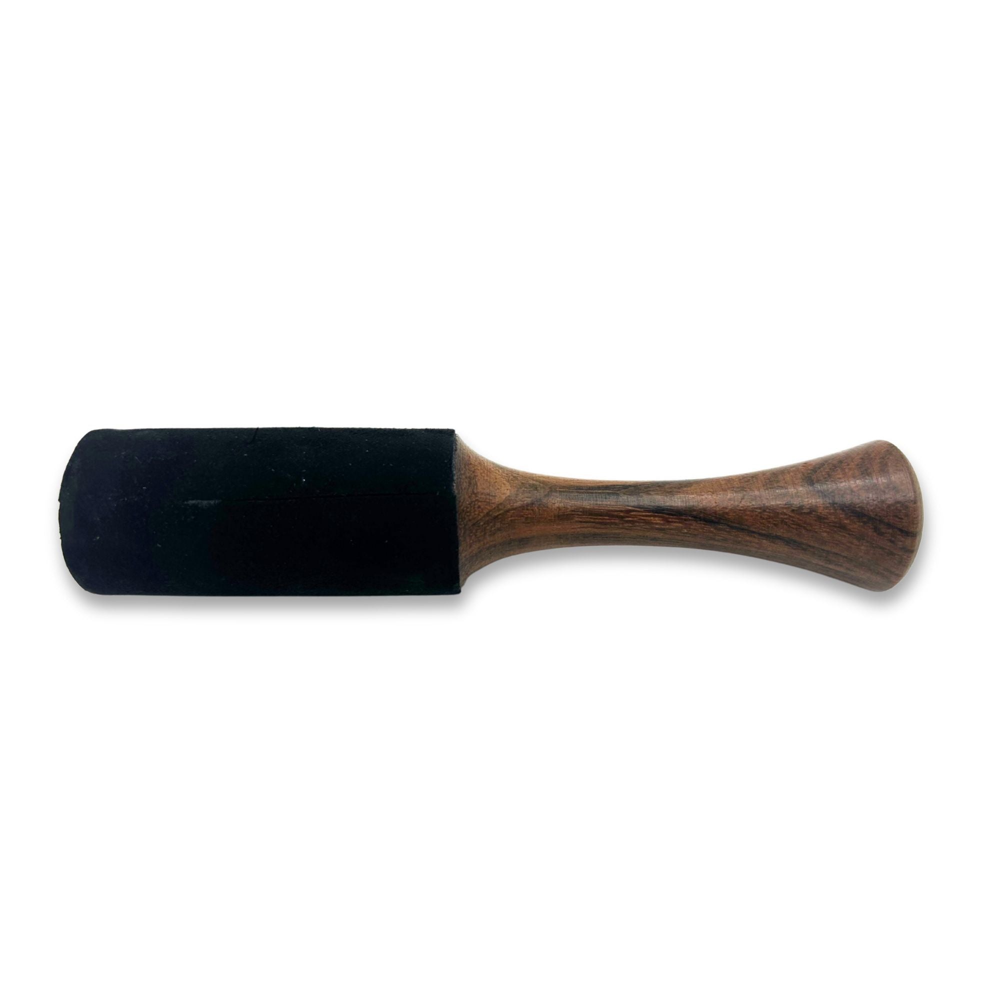 Bastón de Madera – Mango Tubular Mediano con Doble Anillo