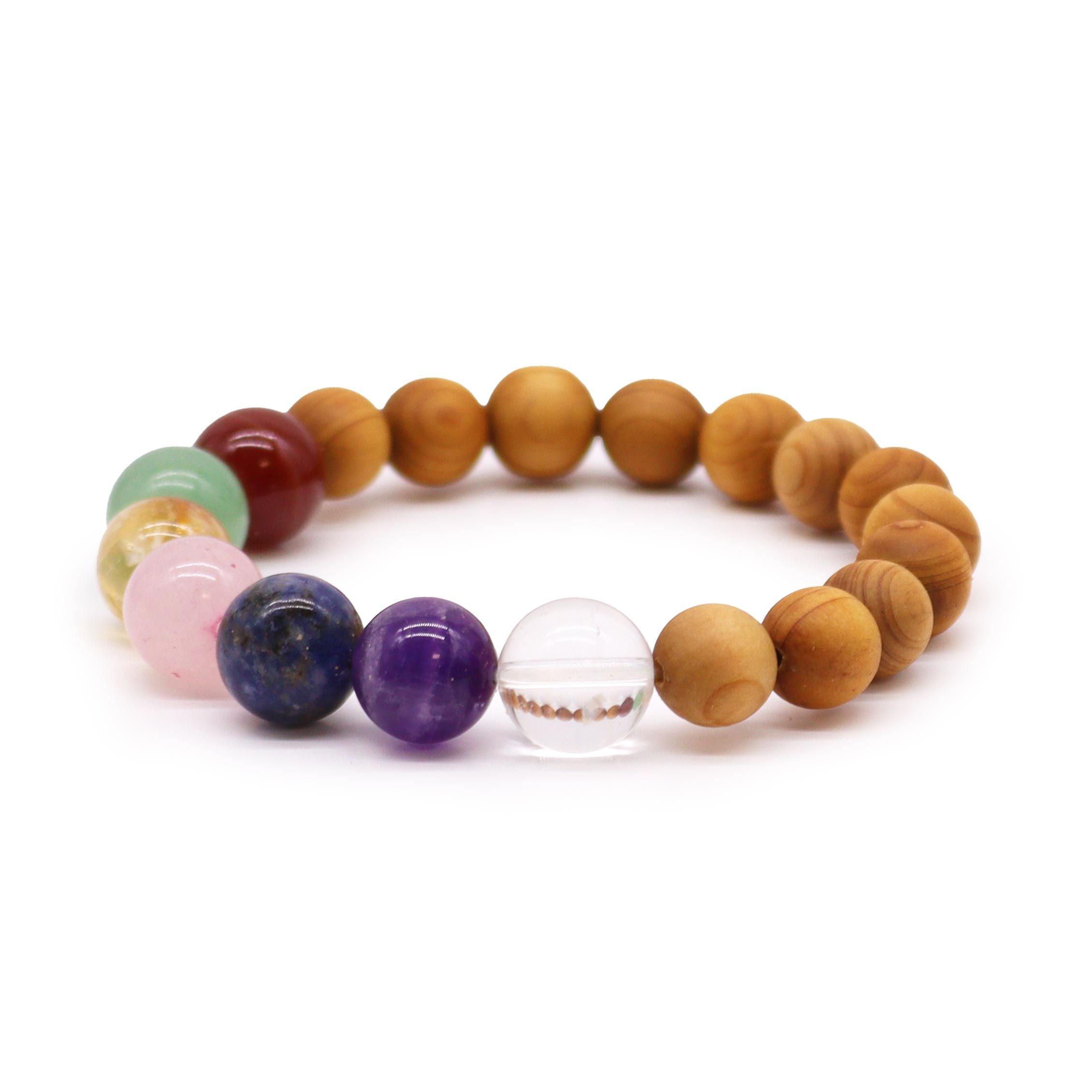 Cedarwood Bracelet - 7 Chakras