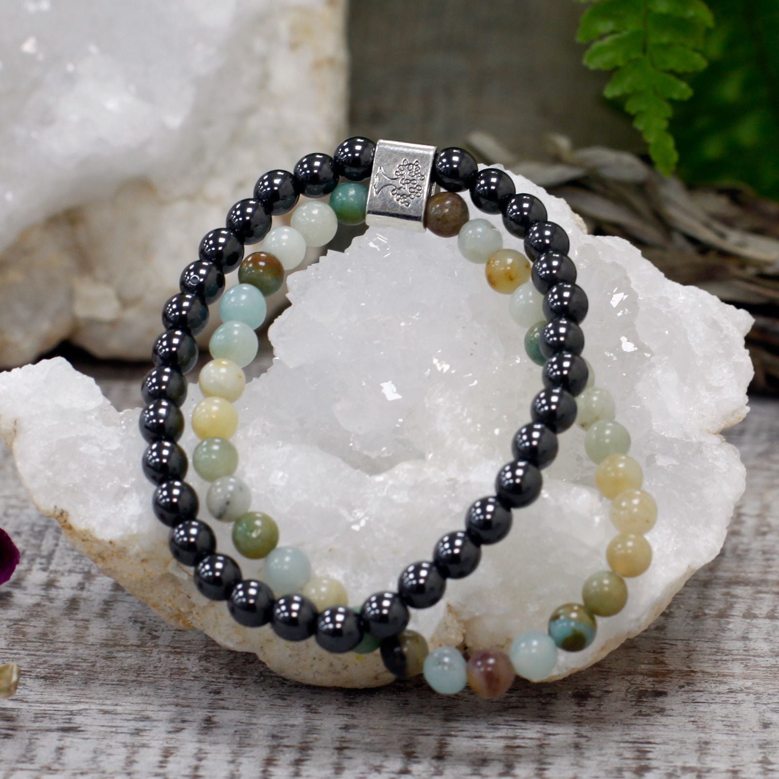 Magnetic Bracelet in Natural Stones – Amazonite