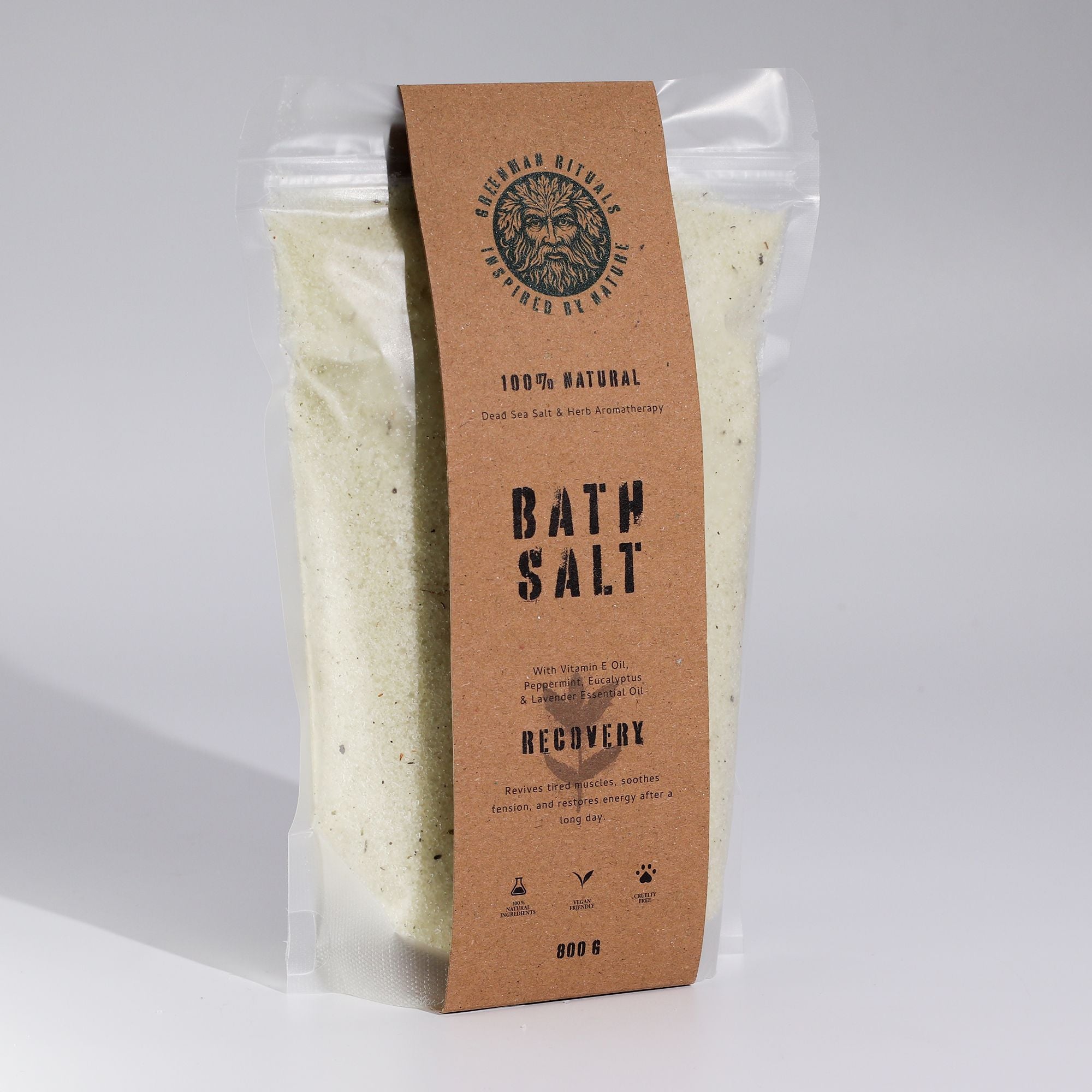 Greenman Rituals Sais de Banho de Epsom com Aromaterapia de Mentol - Recuperação