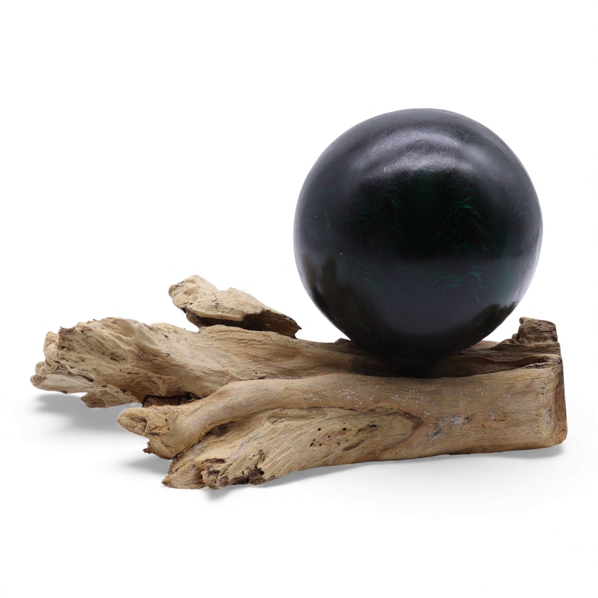 Lâmpada de Mesa com Acabamento Craquelado – Verde Esmeralda