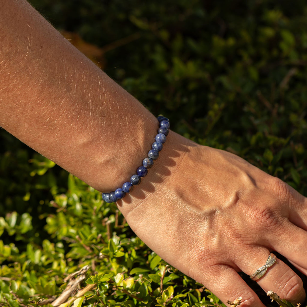 Pulseira de Poder Pequena (17cm x 6mm) - Sodalita