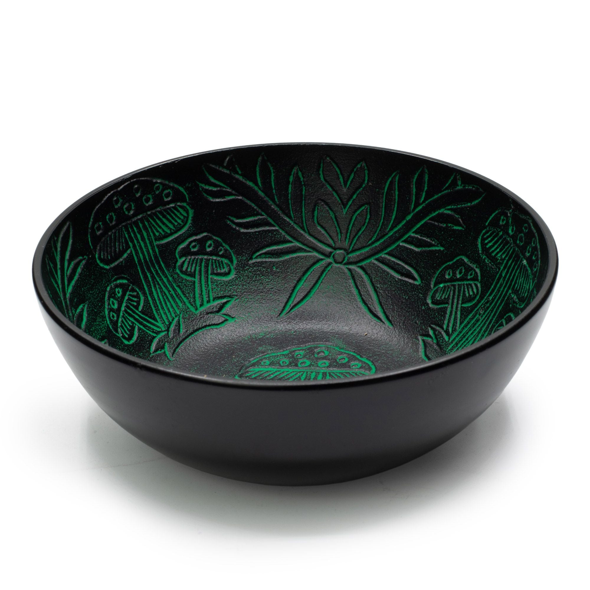 Cuenco Tibetano de Aluminio – Champiñón Mágico – Verde