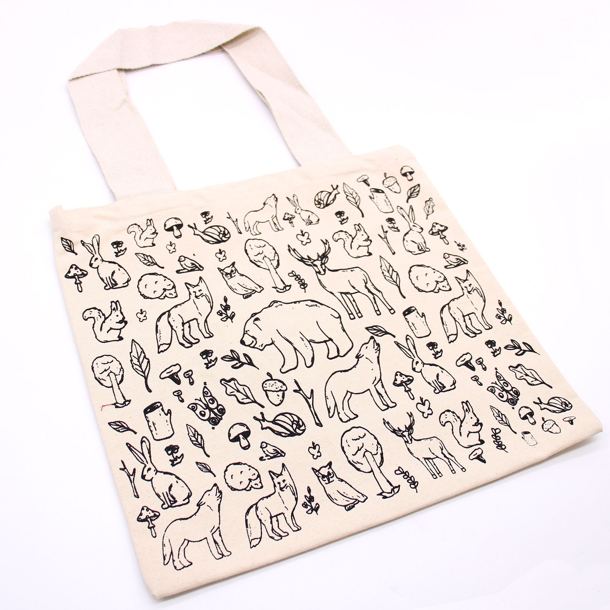 Bolsa de Algodão Grande - Vida Selvagem