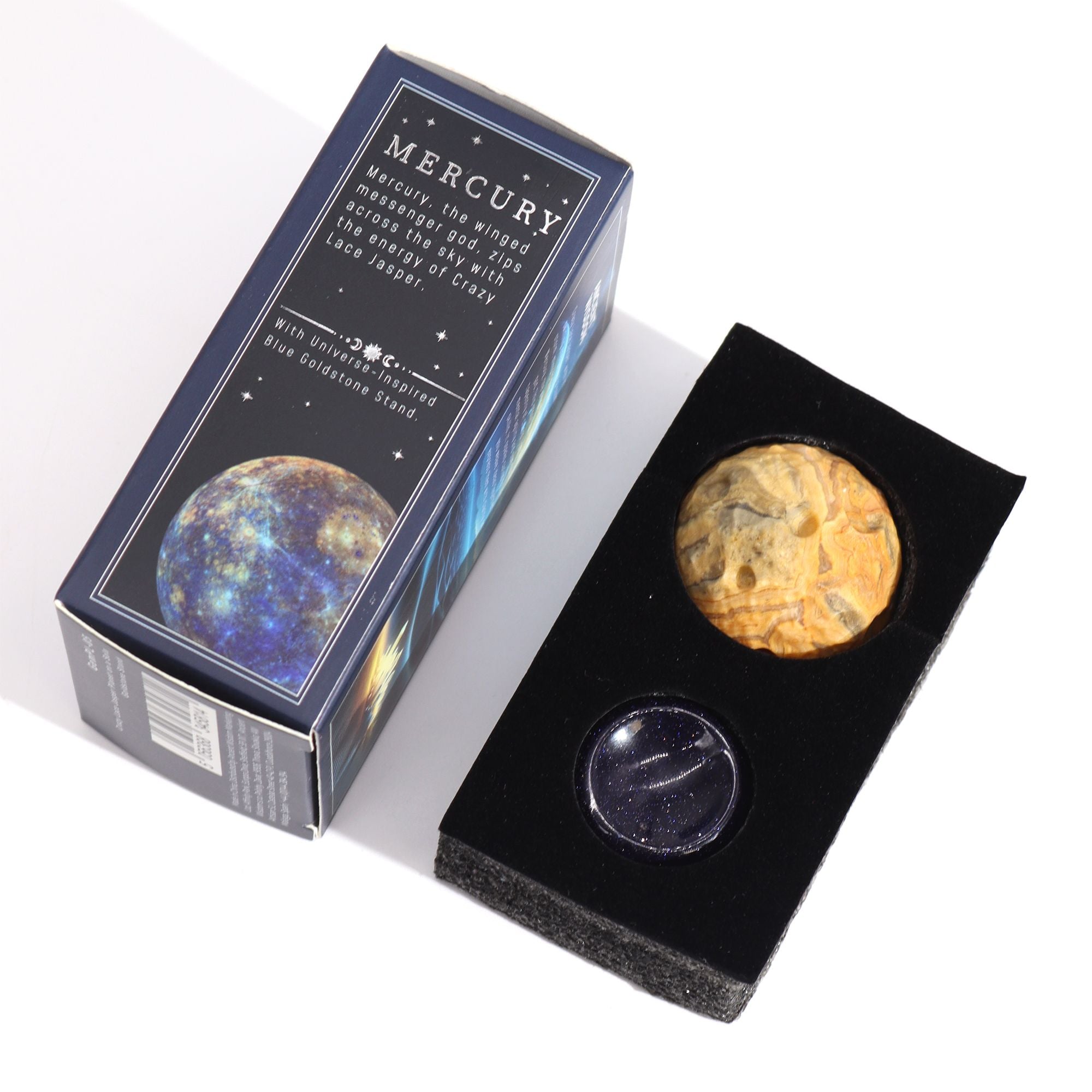 Planeta Jaspe com Suporte Solar Mercúrio (40mm)