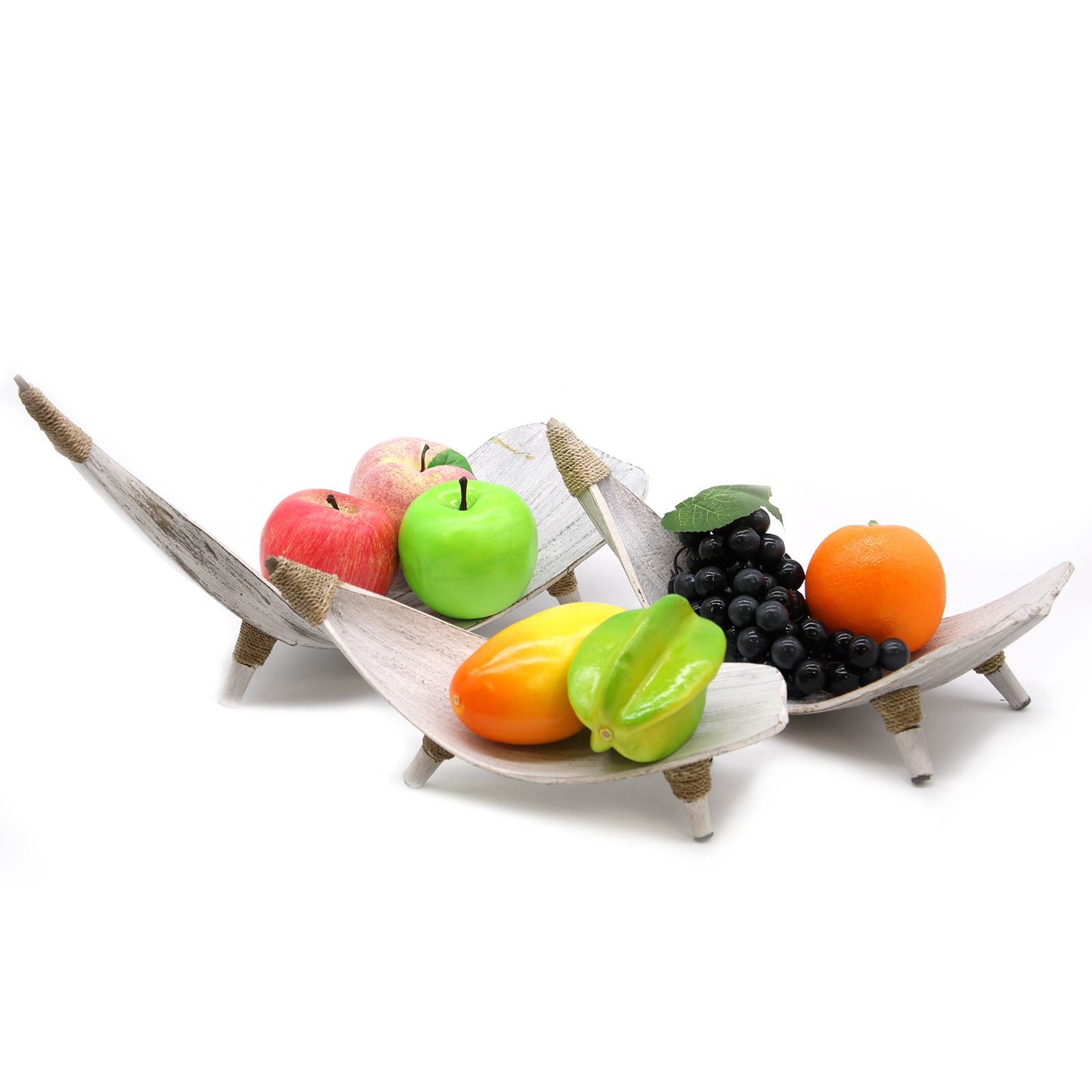 Conjunto de fruteiras em folha de coco – Branqueado