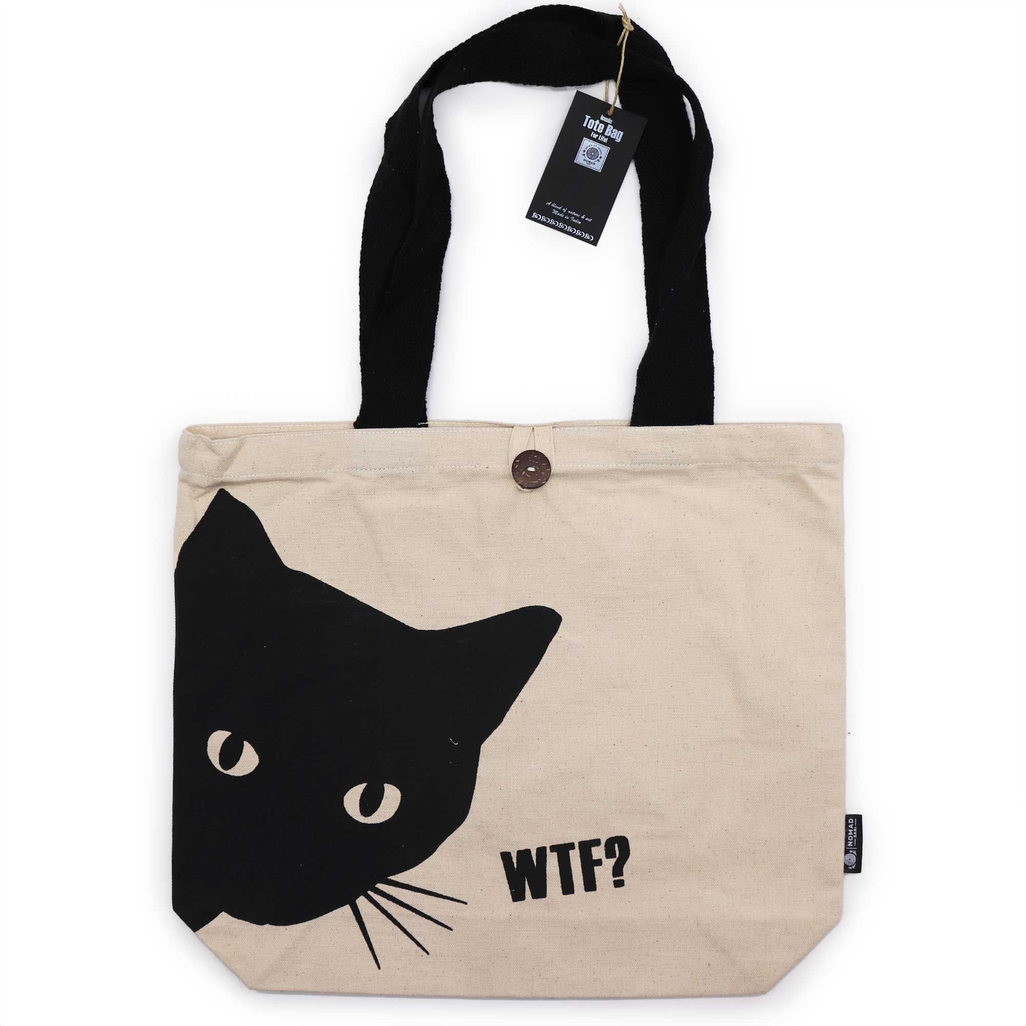 Bolsa de Algodão - Básica Icónica - Gato Negro