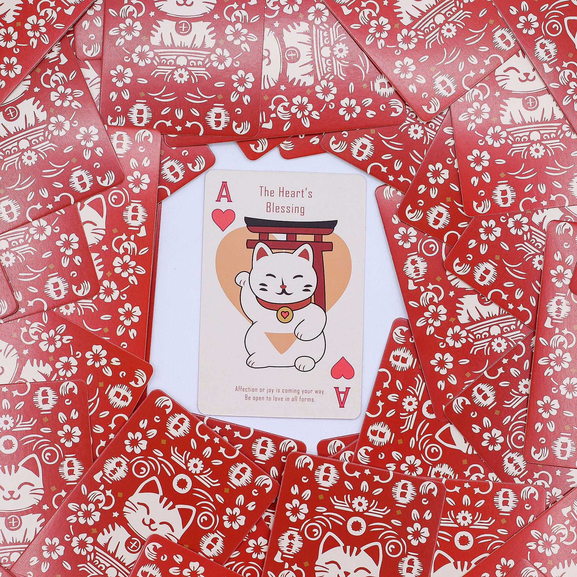 Cartas de Juego y Oráculo Gatos de la Fortuna Maneki Neko