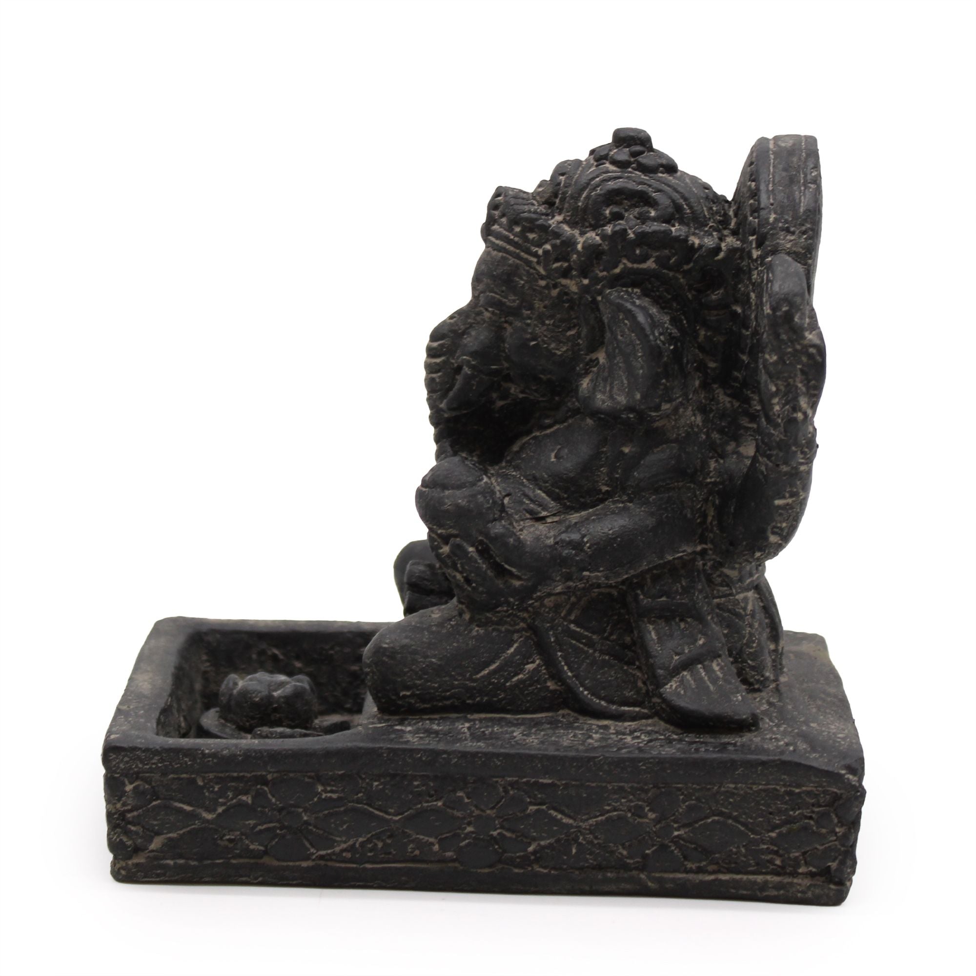 Suporte de Incenso Ganesh Feng Shui Preto Antigo