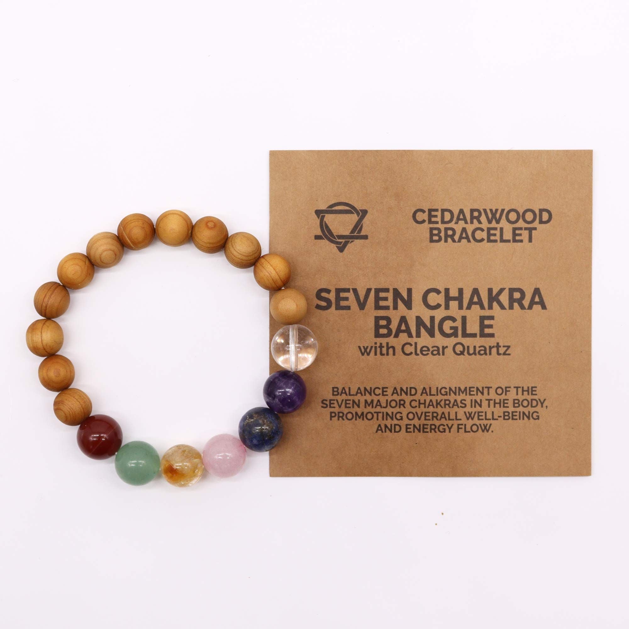 Cedarwood Bracelet - 7 Chakras