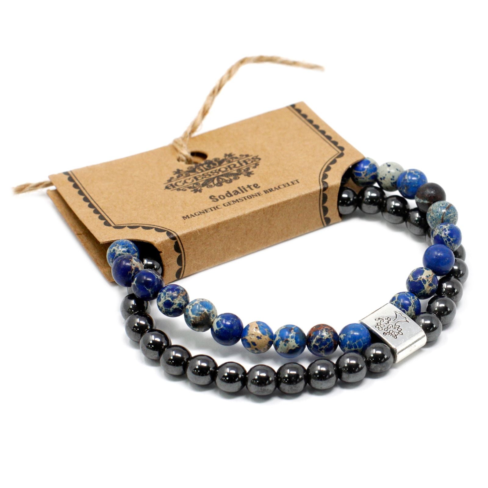 Pulseira Magnética em Pedras Naturais – Sodalite