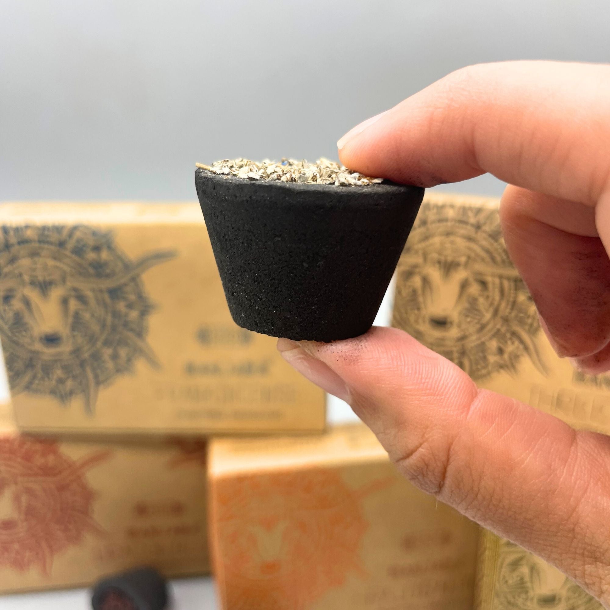 Caixa de Copos de Resina Banjara Pau Santo