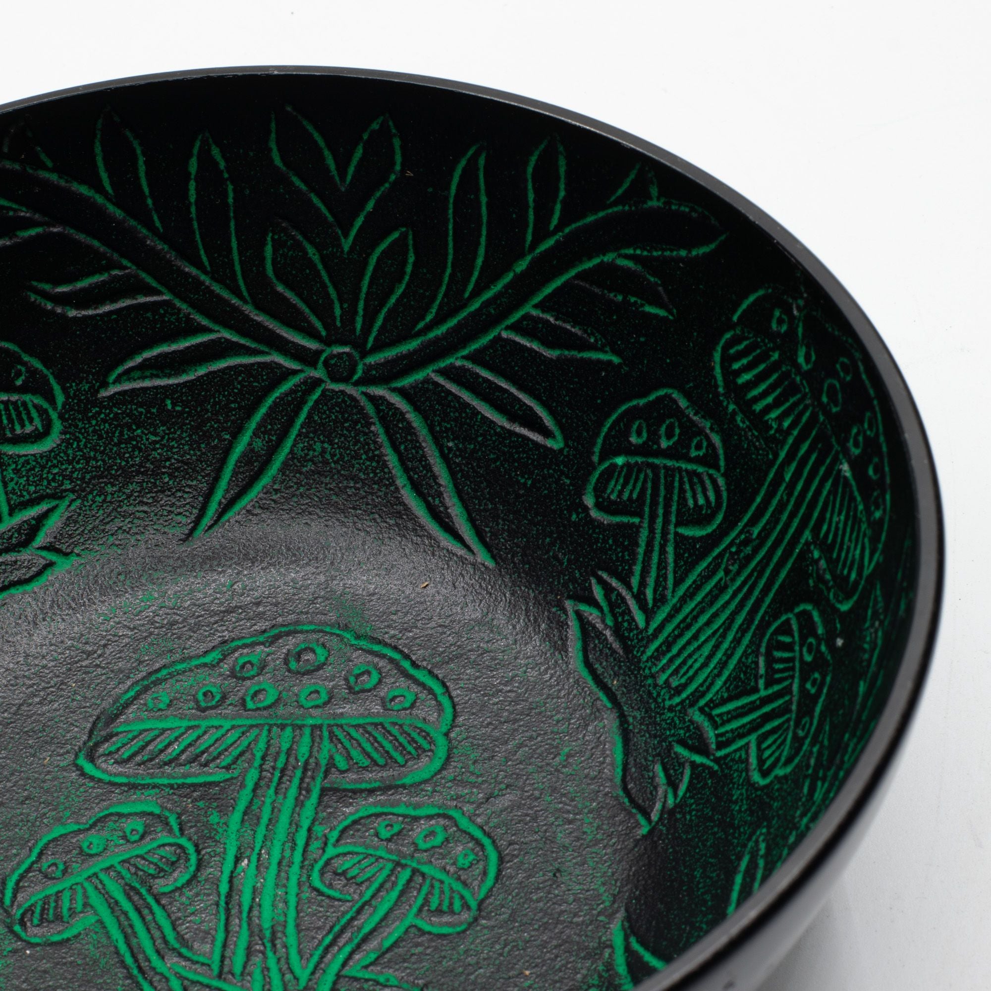 Cuenco Tibetano de Aluminio – Champiñón Mágico – Verde