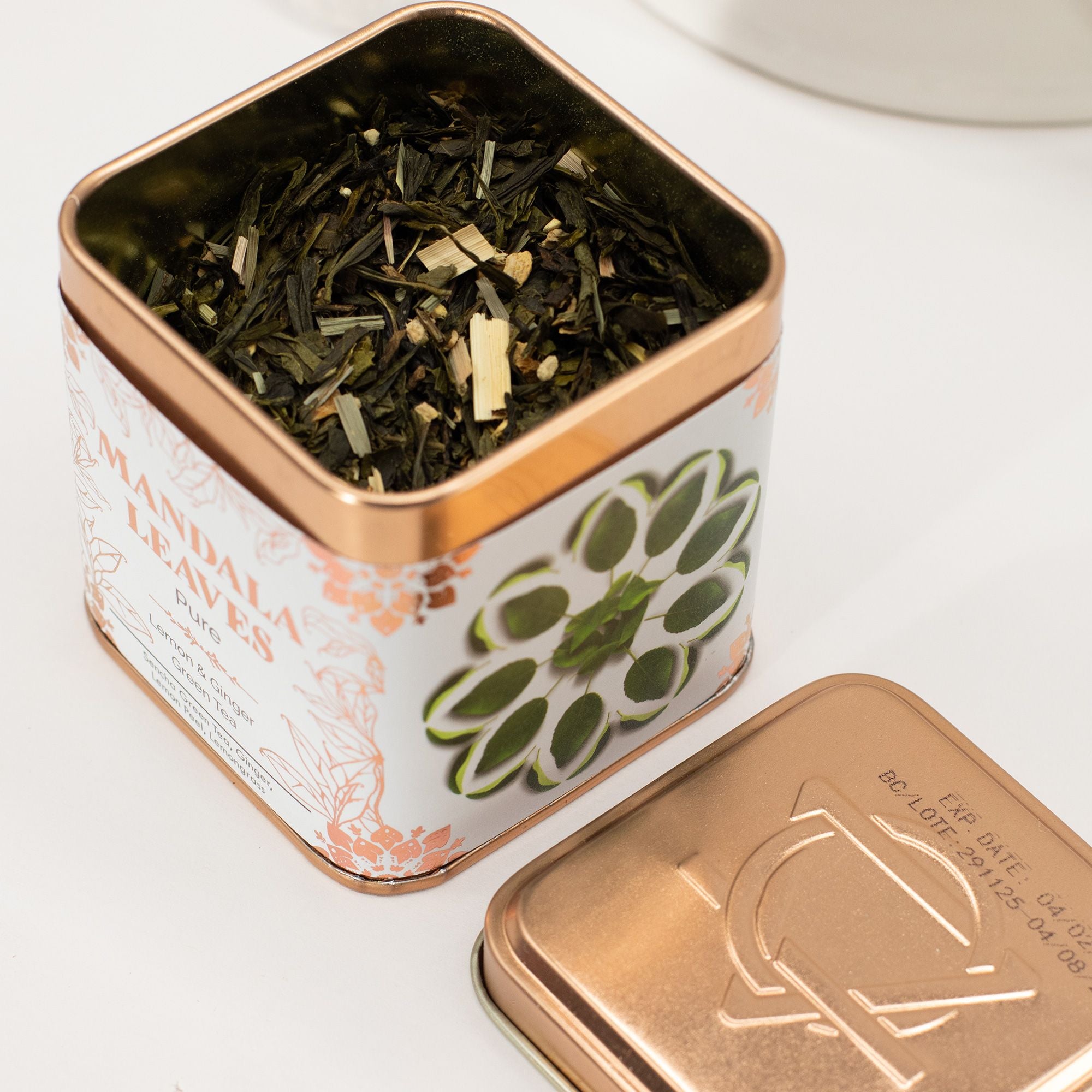 Chá Verde Clássico Biológico com Limão e Gengibre – Lata 50g