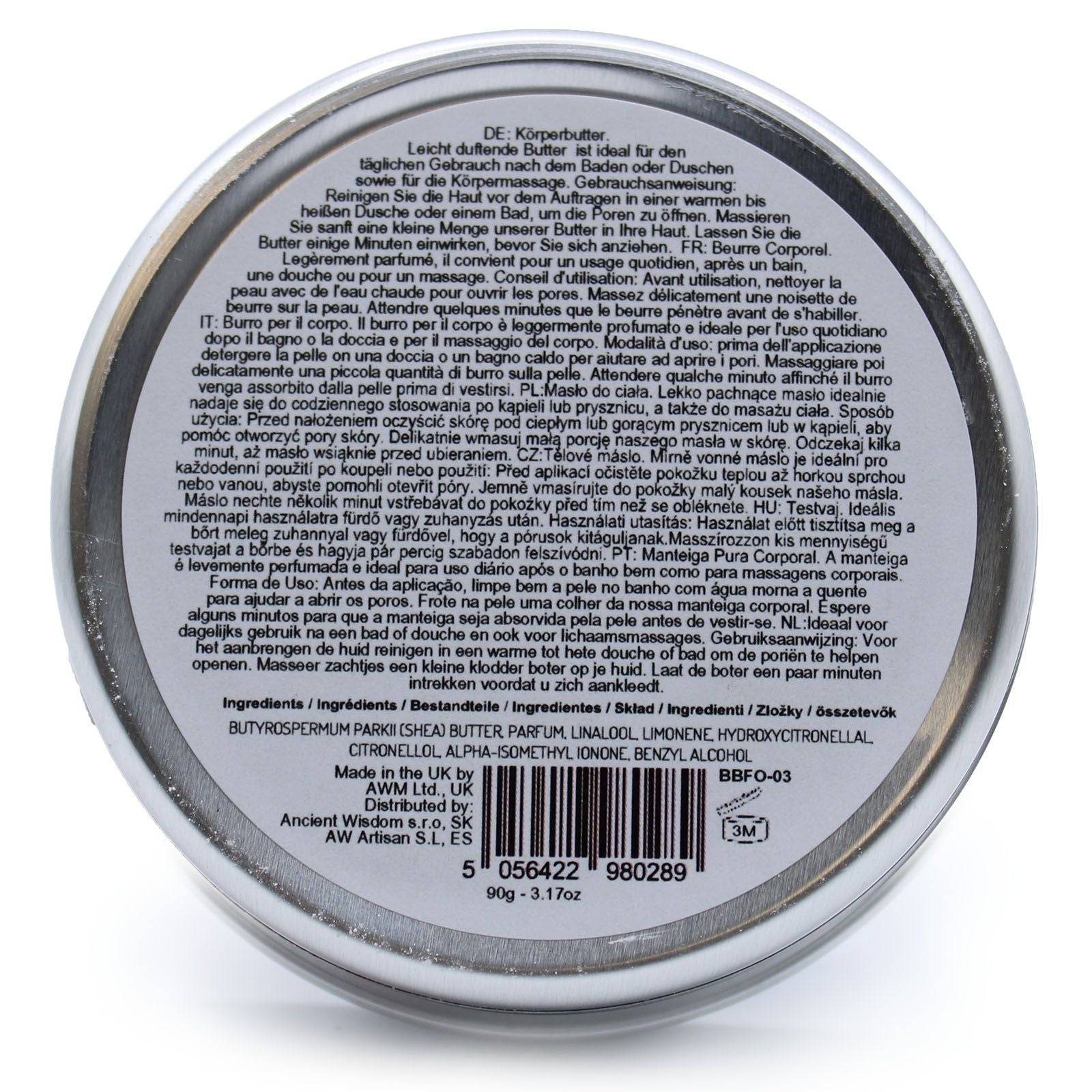 Manteiga Corporal de Karité Perfumada - Orquídea - 90 g