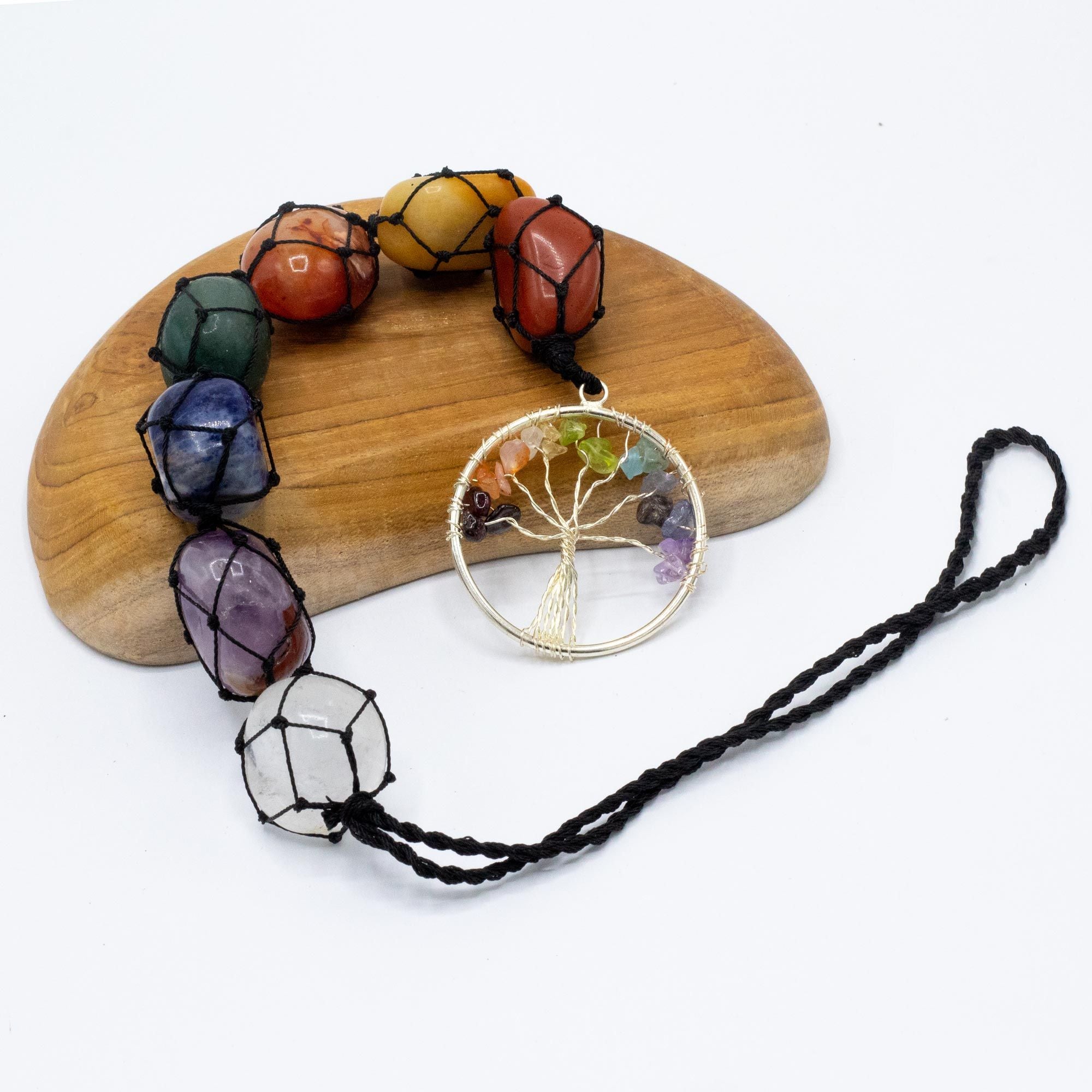 Colgante de Piedra Chakra Árbol de la Vida