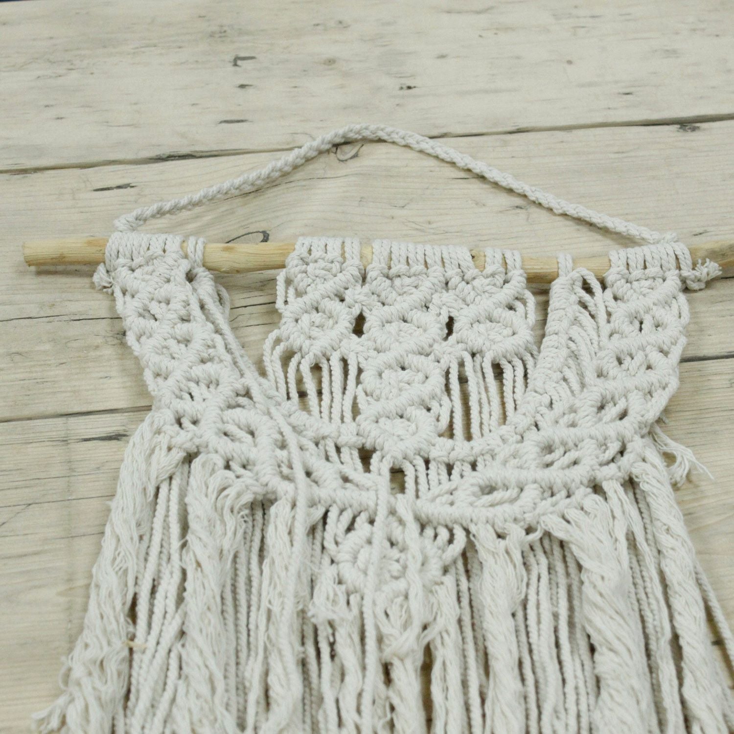 Tapeçaria de Macramé Bênção de Casamento