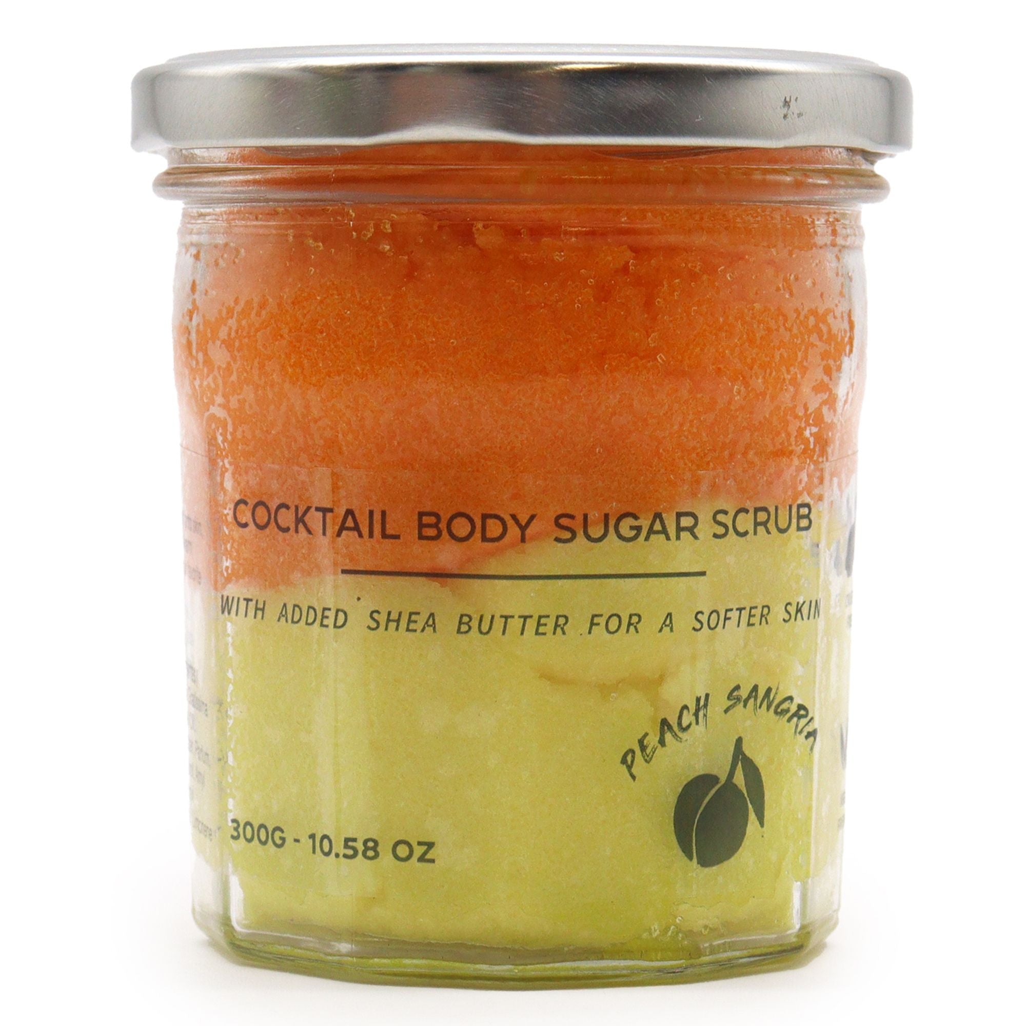 Esfoliante Corporal de Açúcar Perfumado - Sangria de Pêssego - 300 g