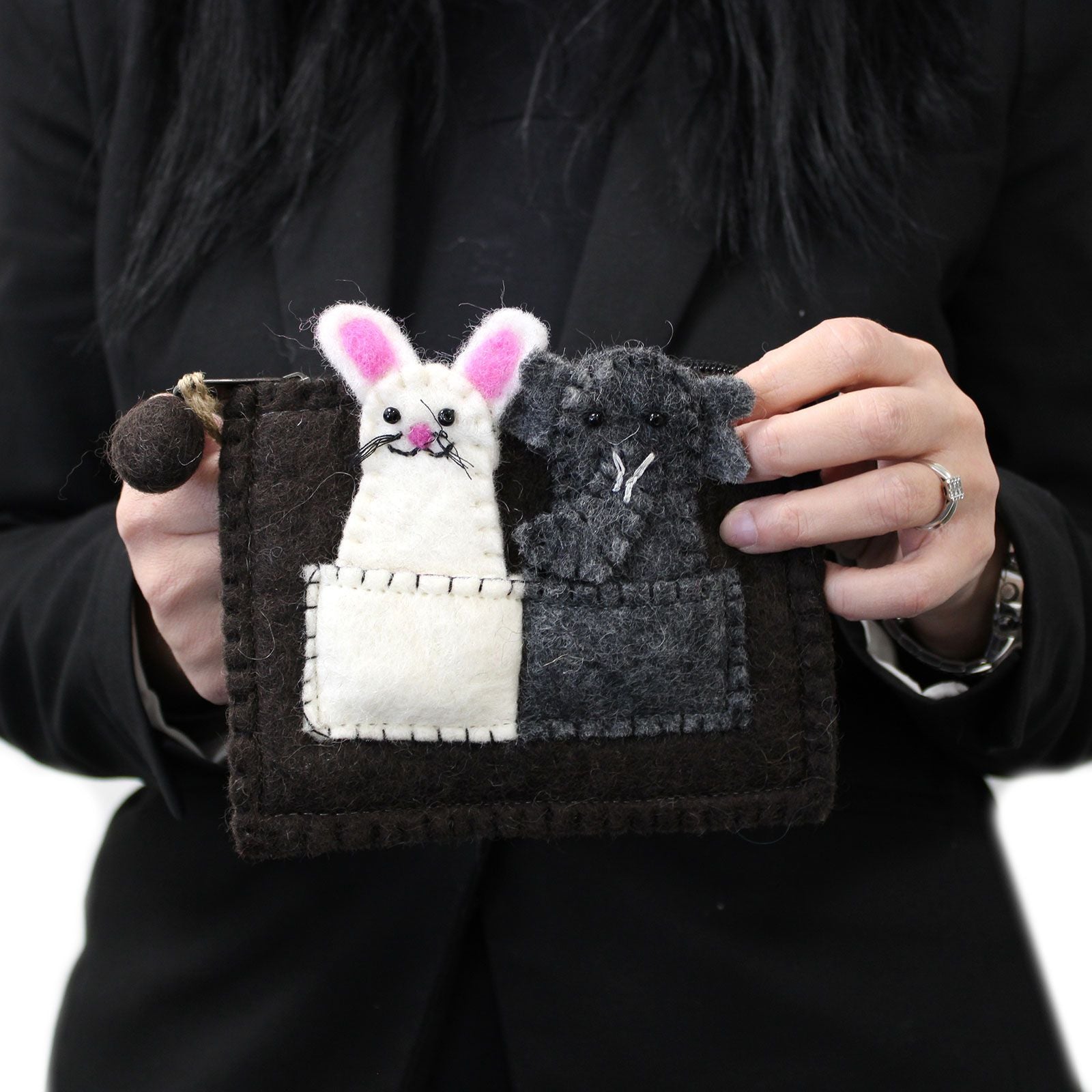 Bolsa com marionetas de dedo - Elefante e rato