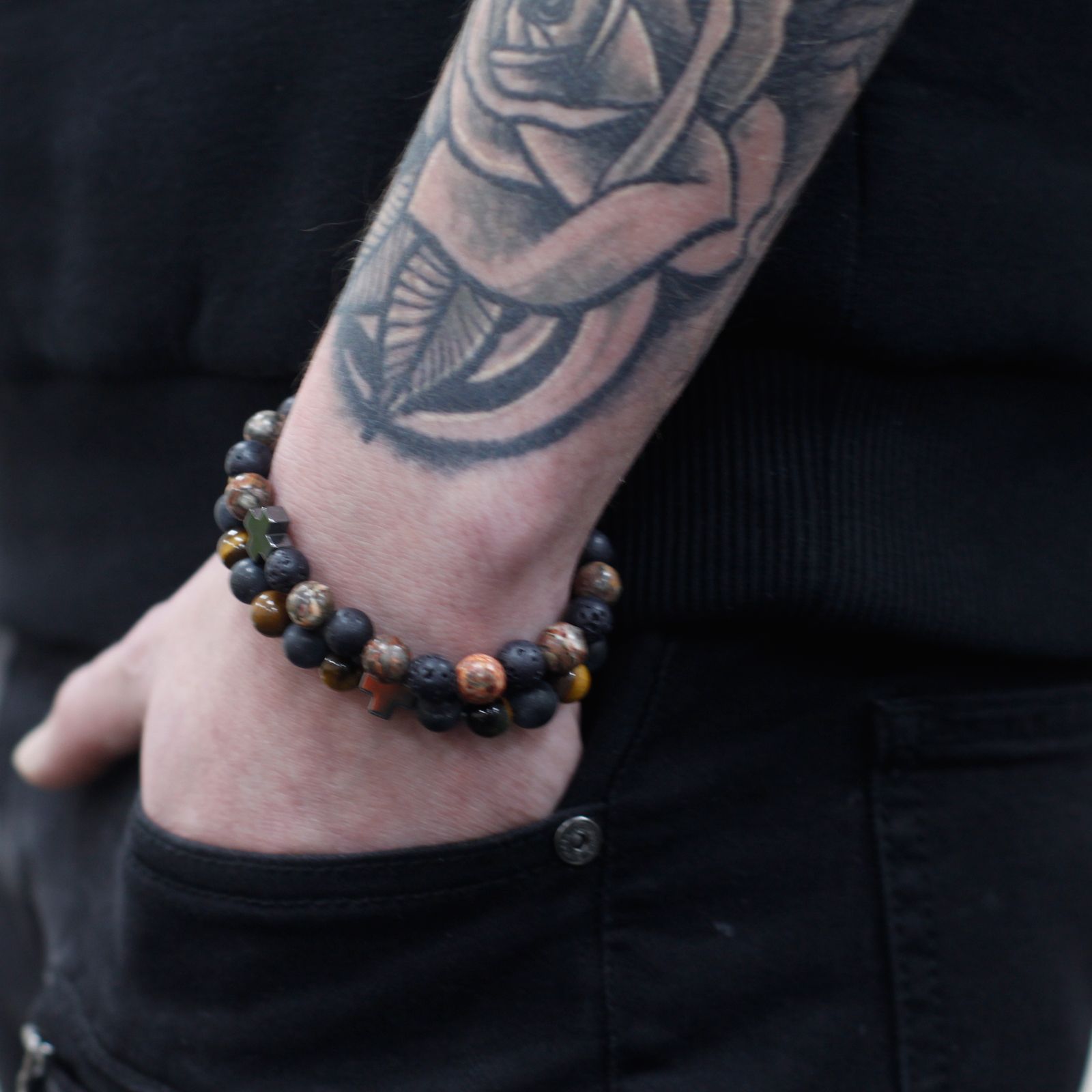 Set of 2 Natural Stone Bracelets – Eternity
