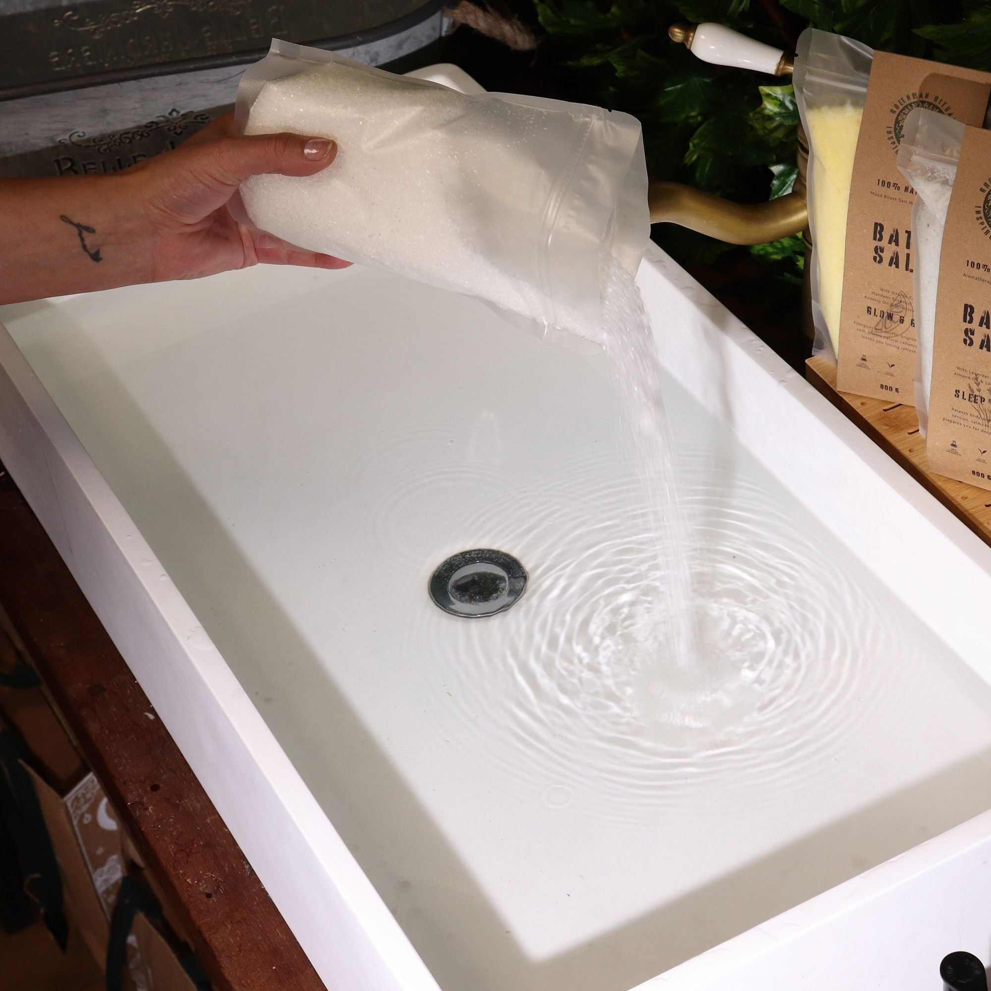 Greenman Rituals Sales de Baño Epsom con Magnesio - Fórmula Pura