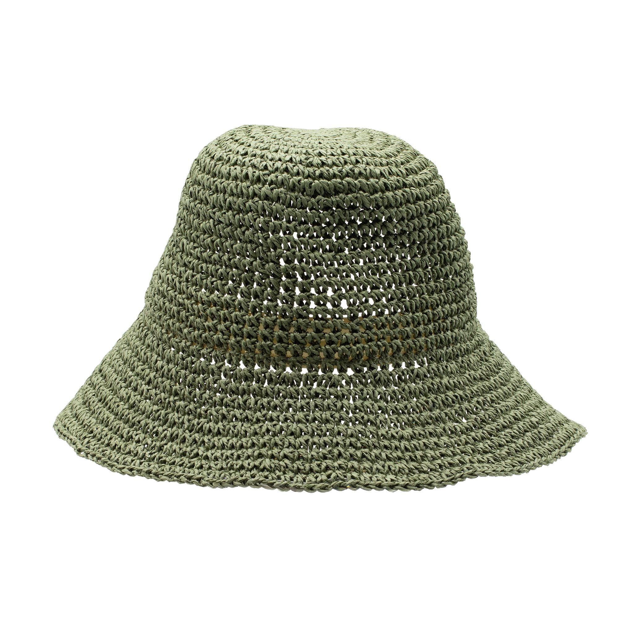 Chapéu de sol Nomad Sari em palha floppy - Verde Musgo
