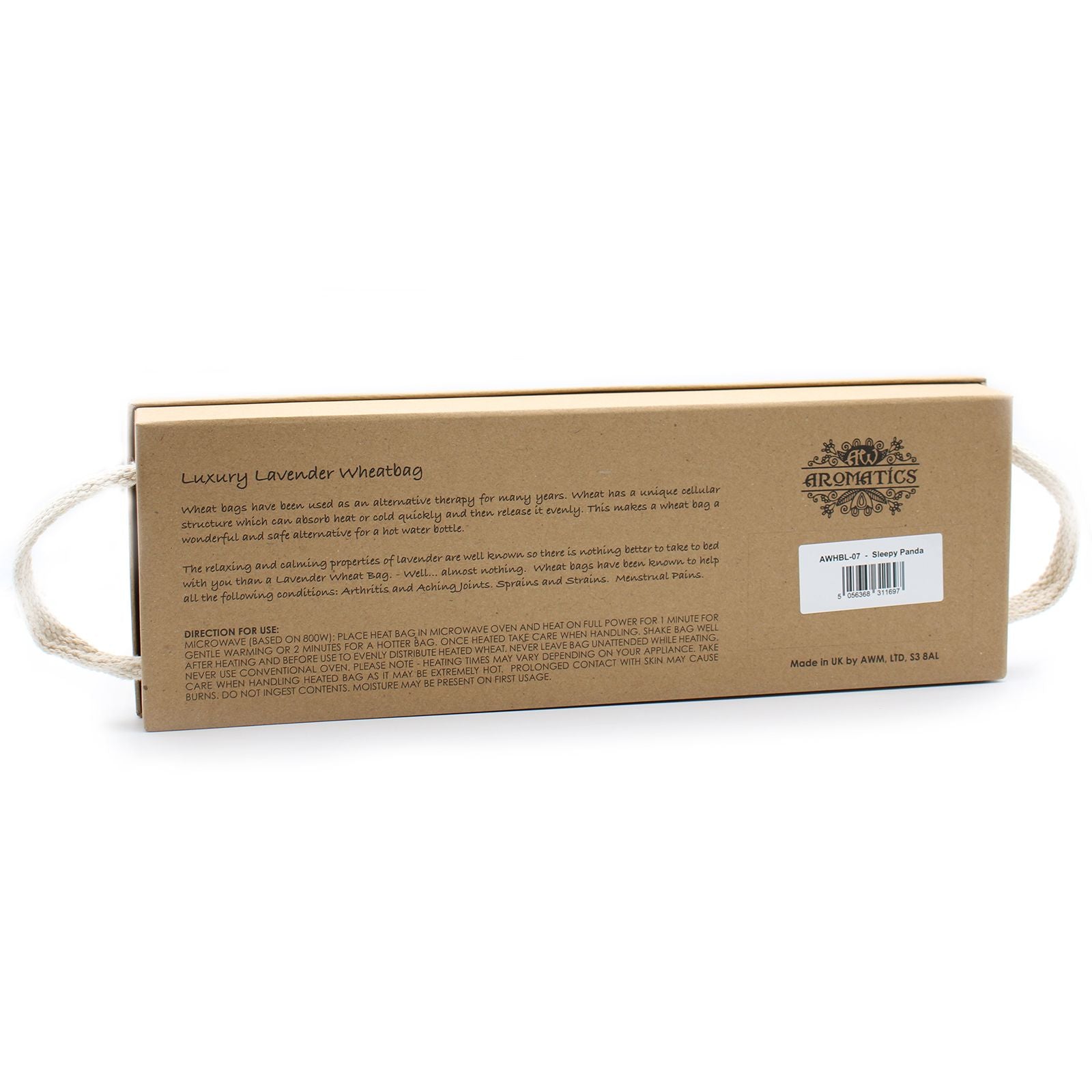 Bolsa de Trigo de Lavanda Premium em Caixa de Presente – Panda Sonolento