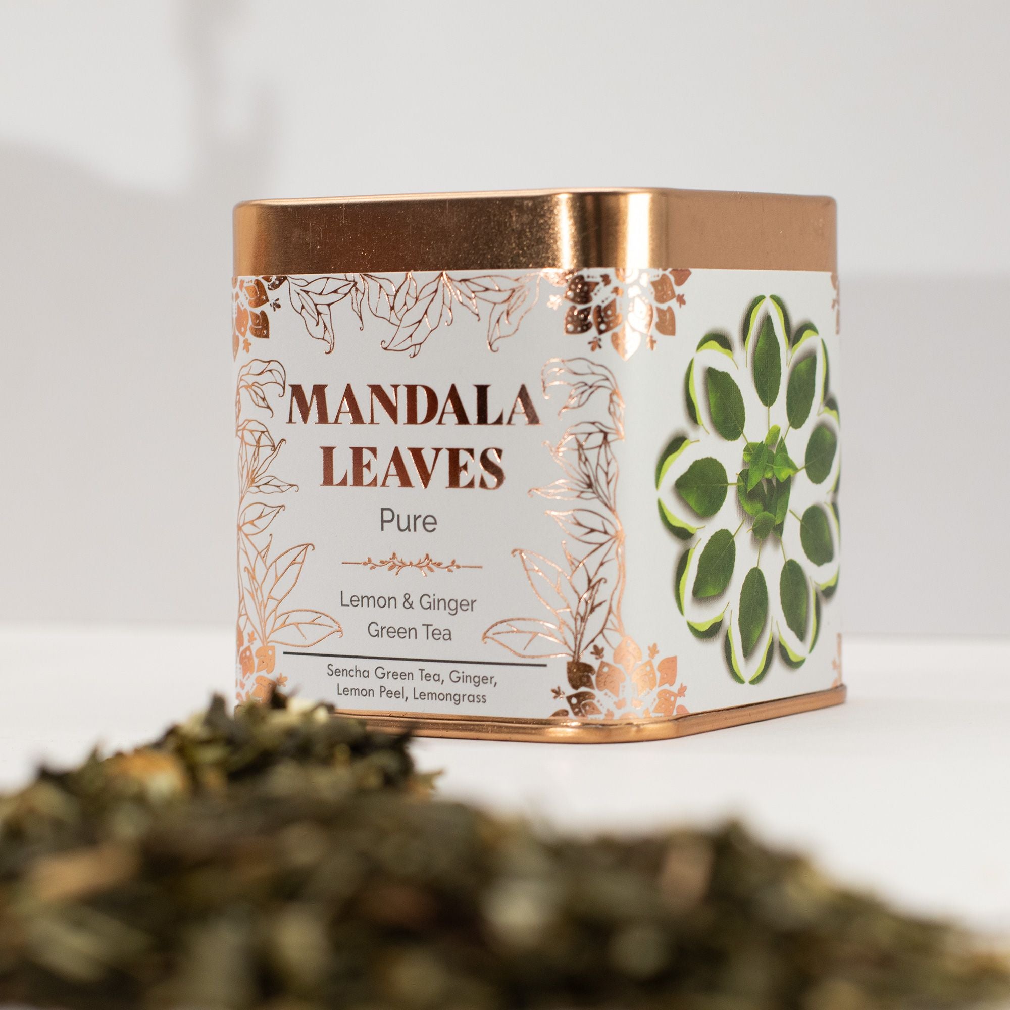 Chá Verde Clássico Biológico com Limão e Gengibre – Lata 50g