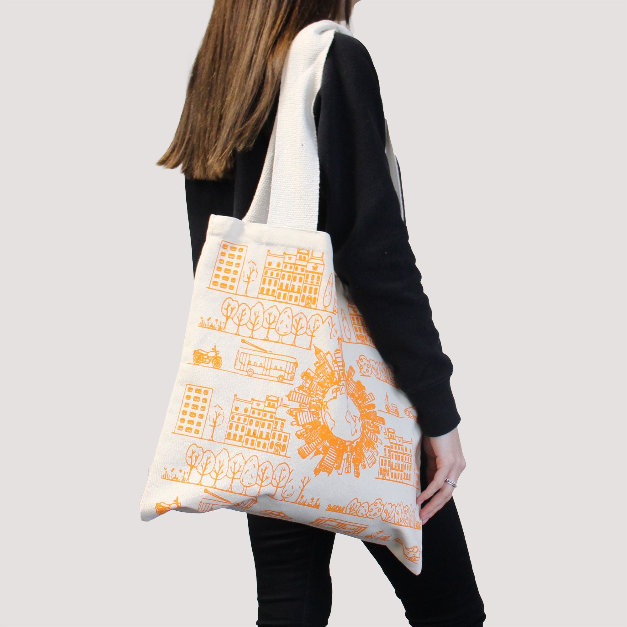 Bolsa de Algodão Grande - Vida Urbana