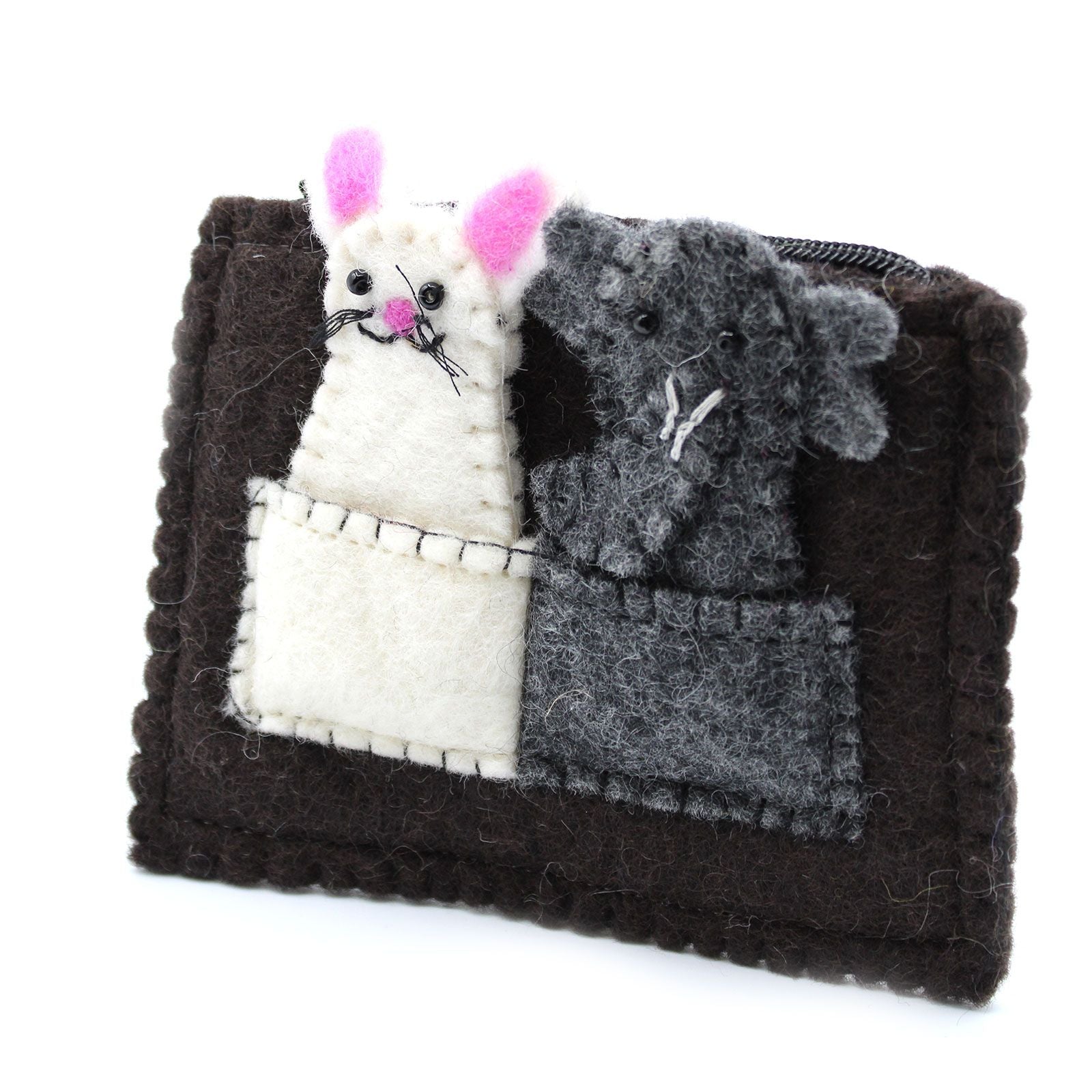 Bolsa com marionetas de dedo - Elefante e rato