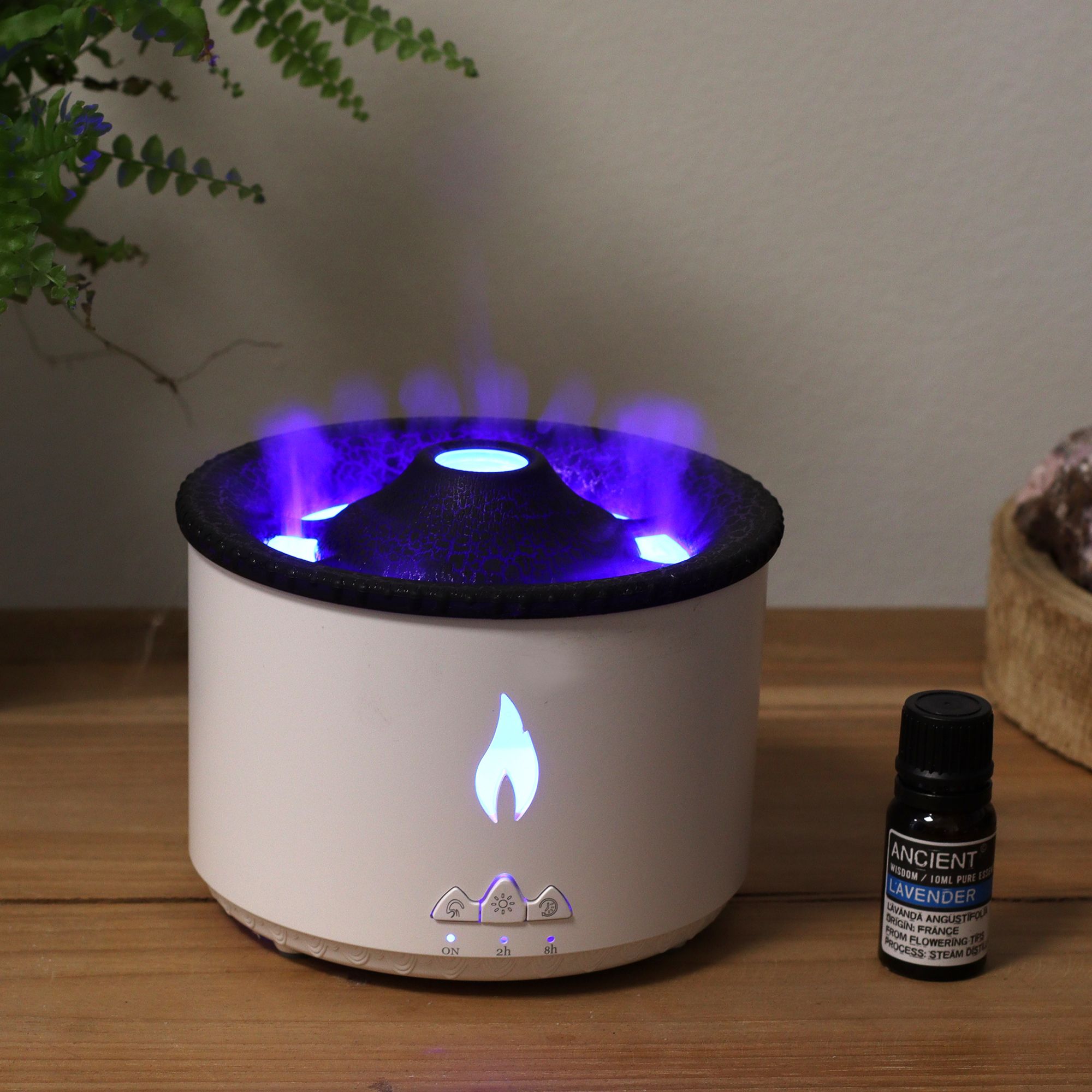 Difusor de Aroma Eléctrico Mediano con Efecto Volcán Dos Colores (Enchufe EU)
