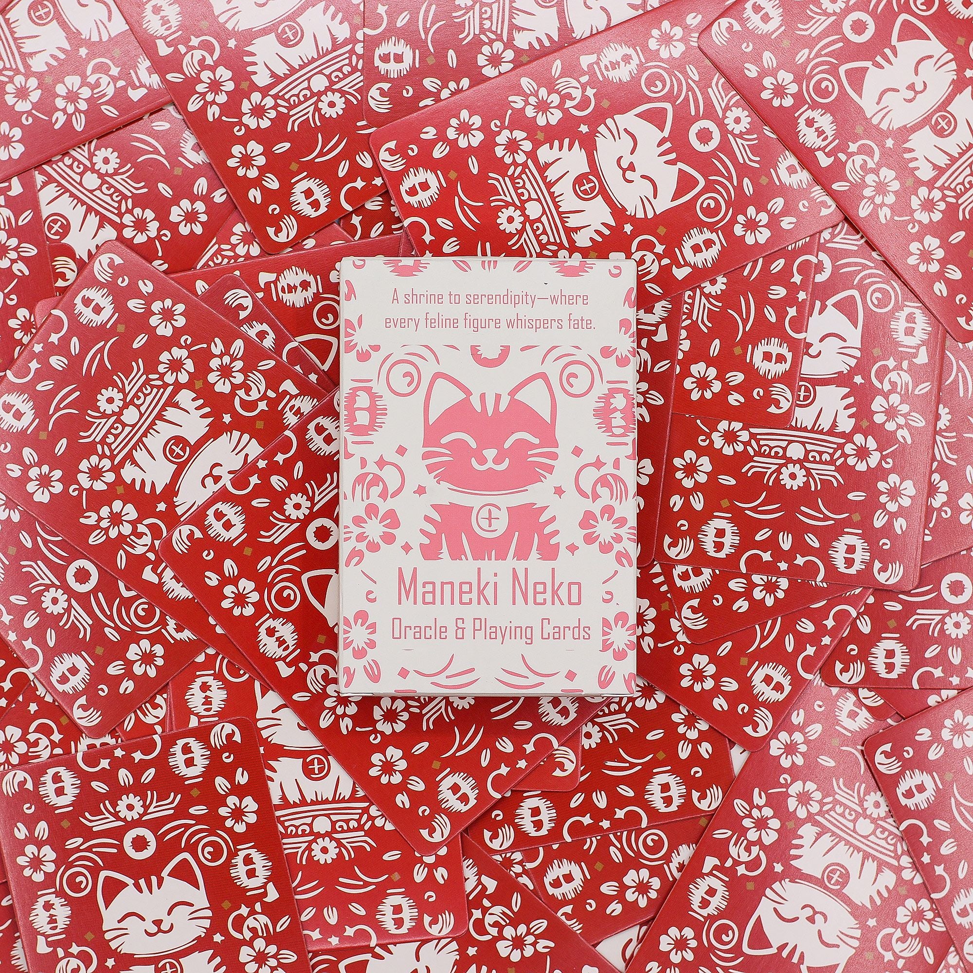 Cartas de Juego y Oráculo Gatos de la Fortuna Maneki Neko