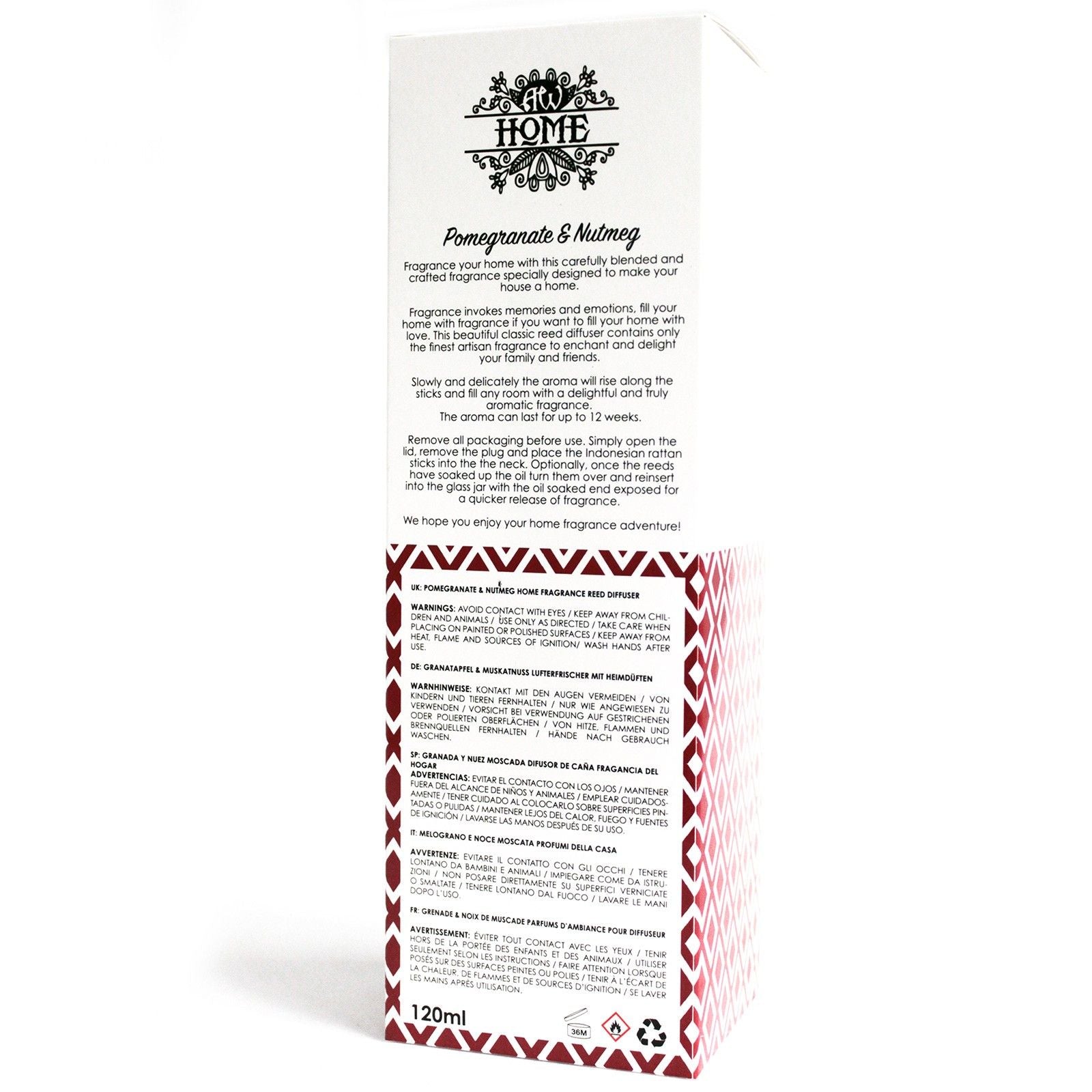 Aroma Diffuser 120 ml - Pomegranate and Nutmeg