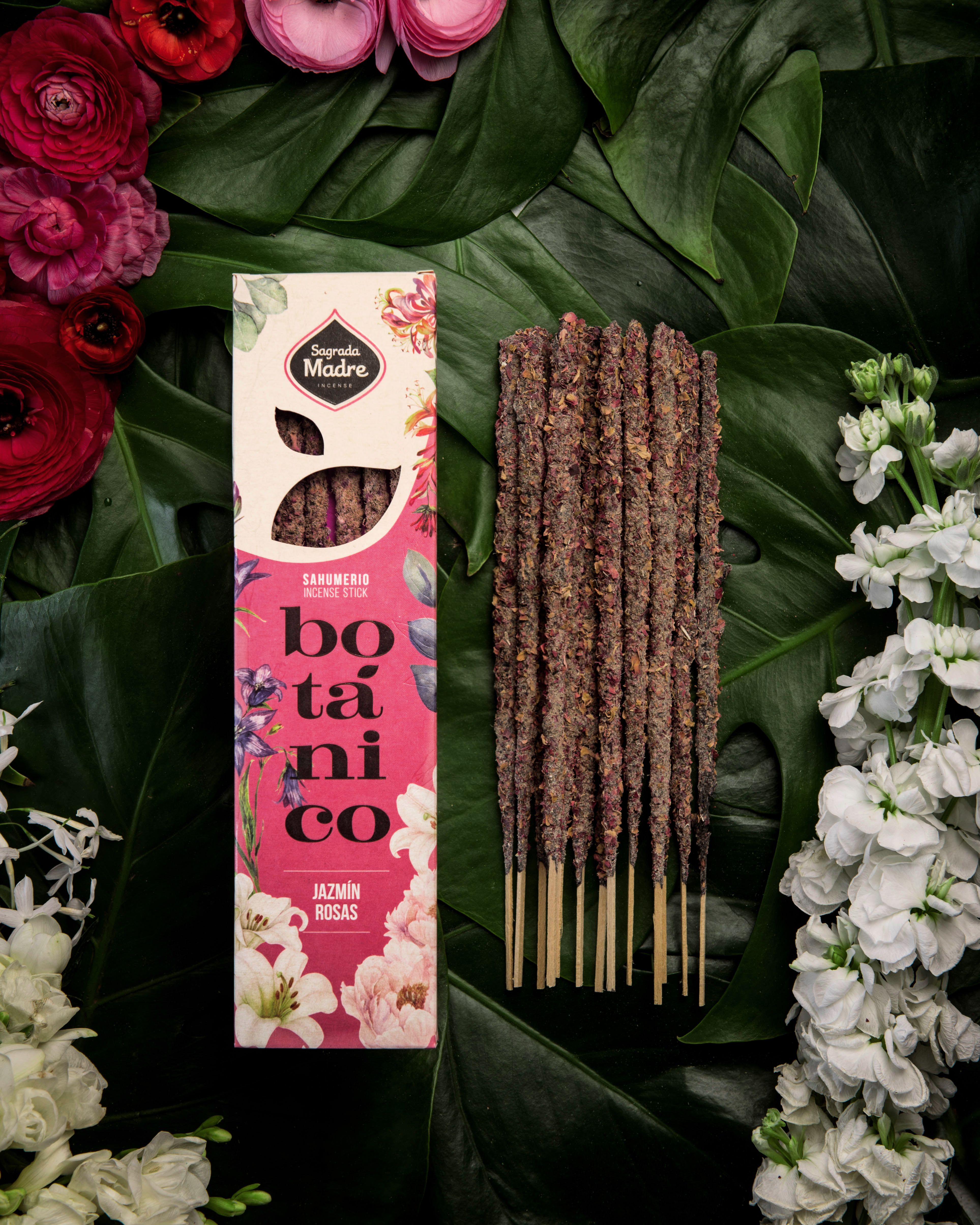 Incenso Botânico Jasmim e Rosa