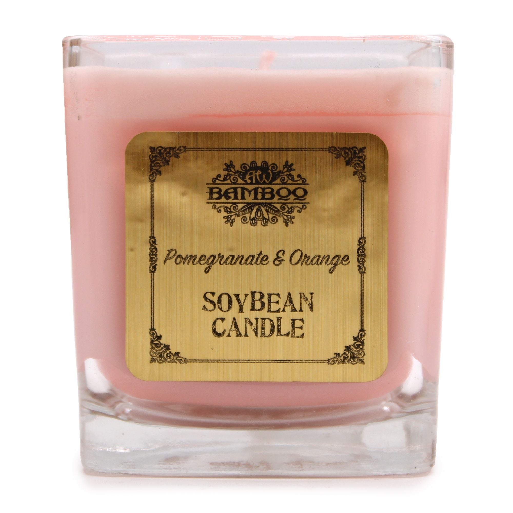 Vela de Cera de Soja Granada y Naranja