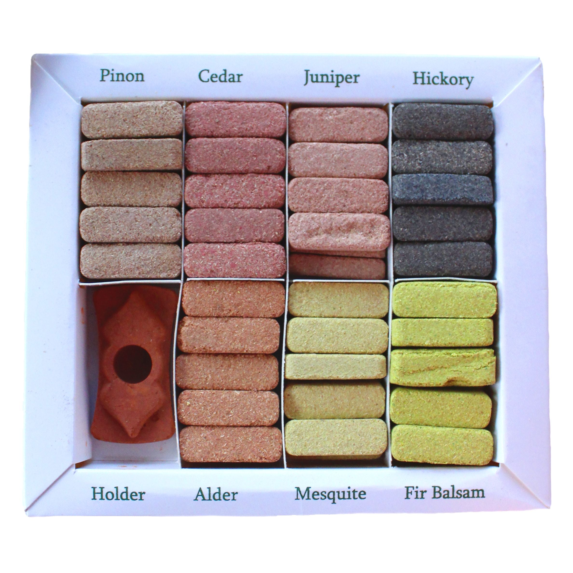 Conjunto de 70 Blocos de Smudge e Queimador Himalaya