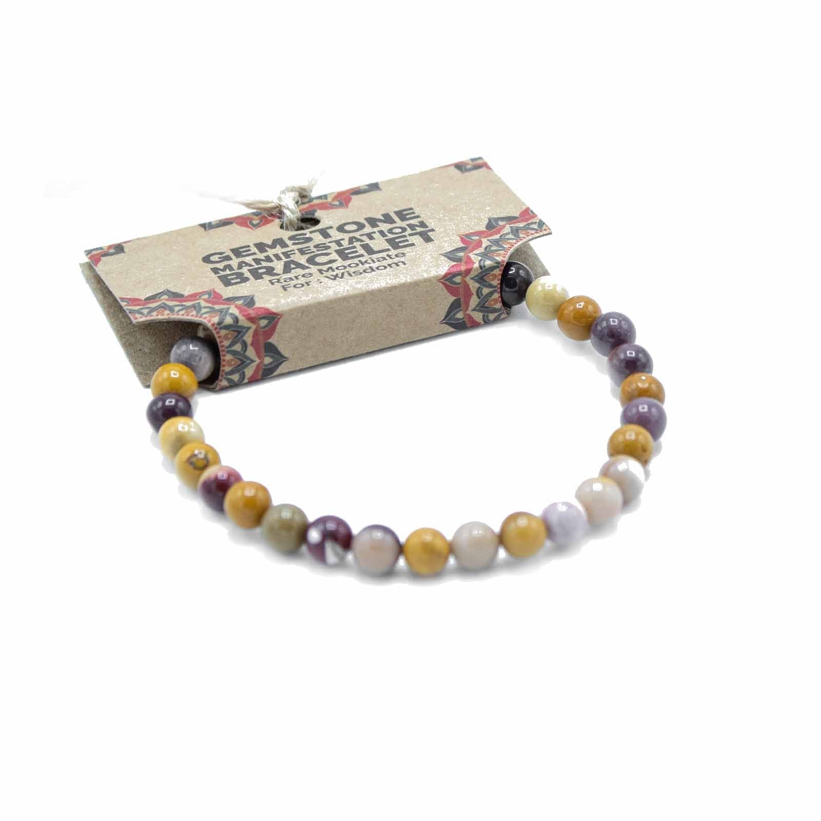 Natural Stone Manifestation Bracelet - Rare Mookaite - Wisdom