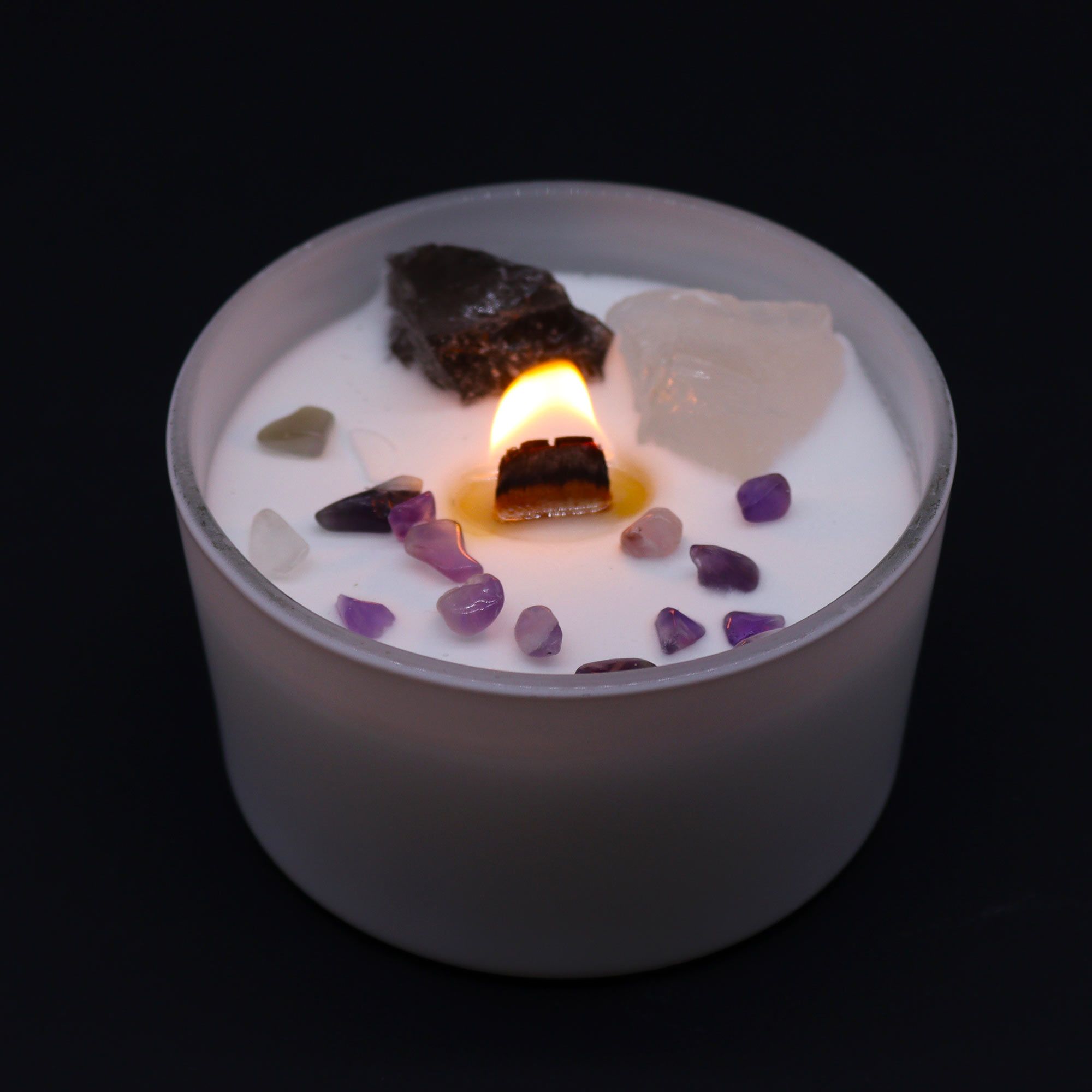 Vela de Cristal Chakra Coroa