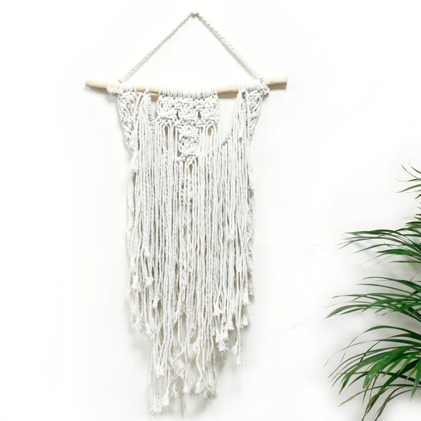 Tapeçaria de Macramé Bênção de Casamento